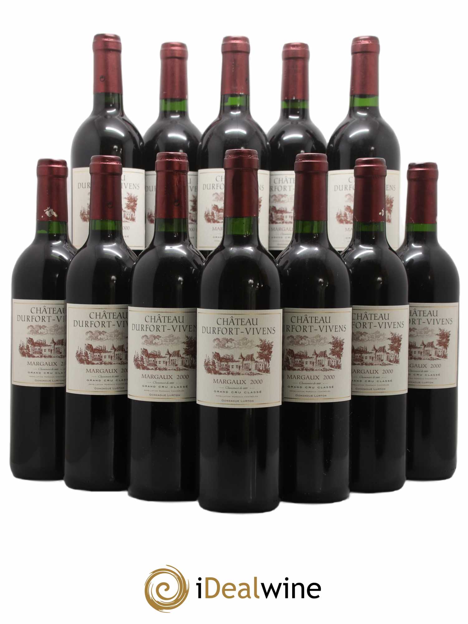 Château Durfort Vivens 2ème Grand Cru Classé 2000 - Lot de 12 bouteilles - 0