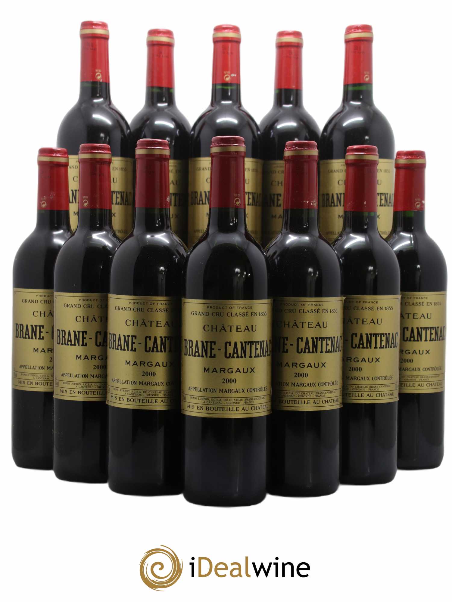 Château Brane Cantenac 2ème Grand Cru Classé 2000 - Lotto di 12 bottiglie - 0
