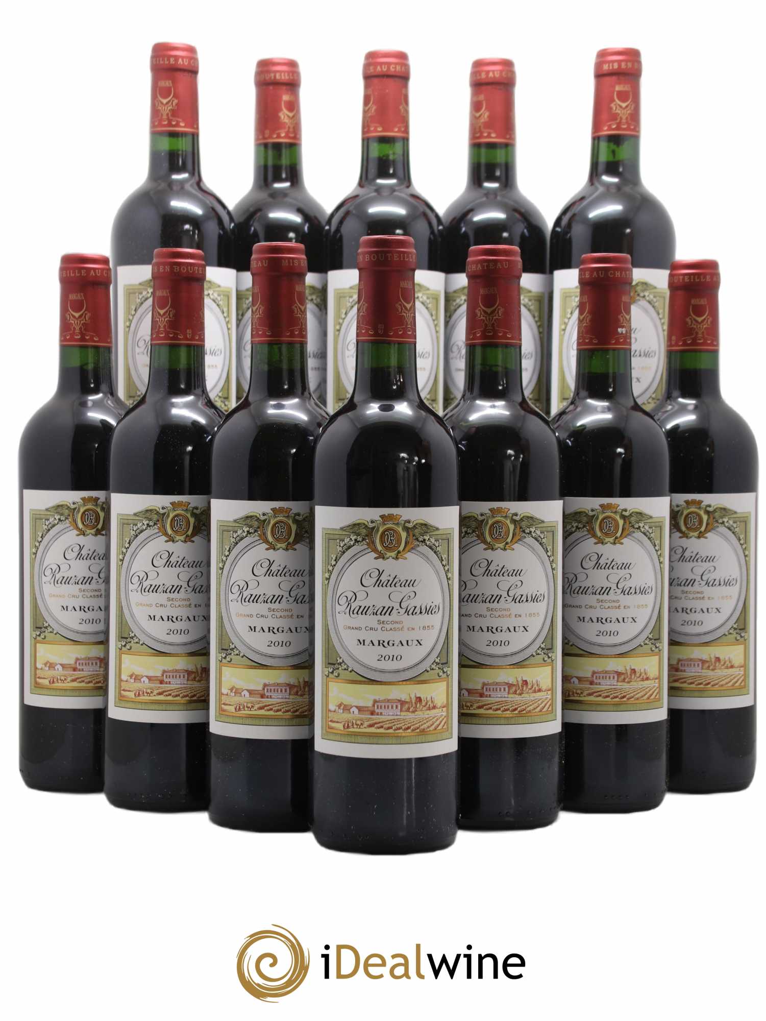 Château Rauzan-Gassies 2ème Grand Cru Classé 2010 - Lot de 12 bouteilles - 0