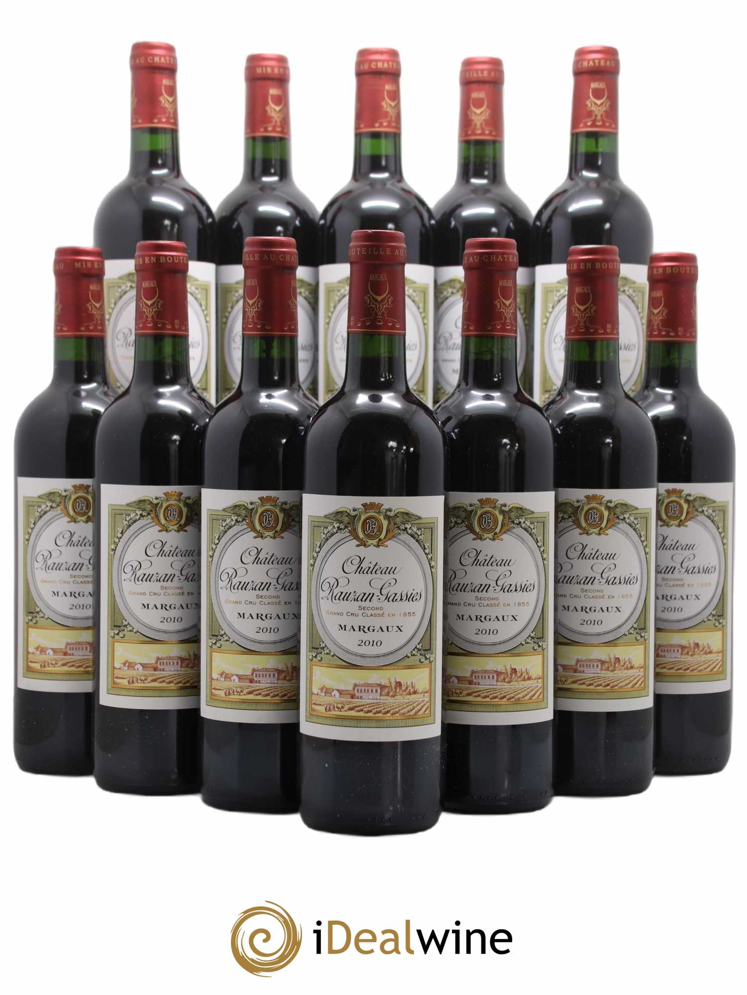 Château Rauzan-Gassies 2ème Grand Cru Classé 2010 - Lot de 12 bouteilles - 0