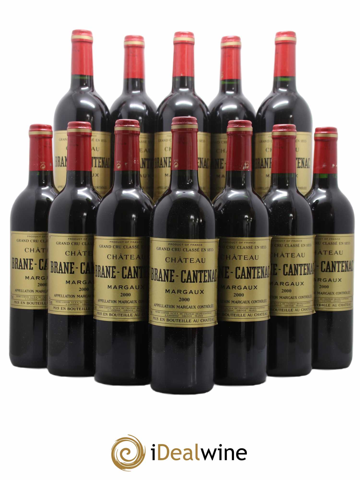 Château Brane Cantenac 2ème Grand Cru Classé 2000 - Lotto di 12 bottiglie - 0