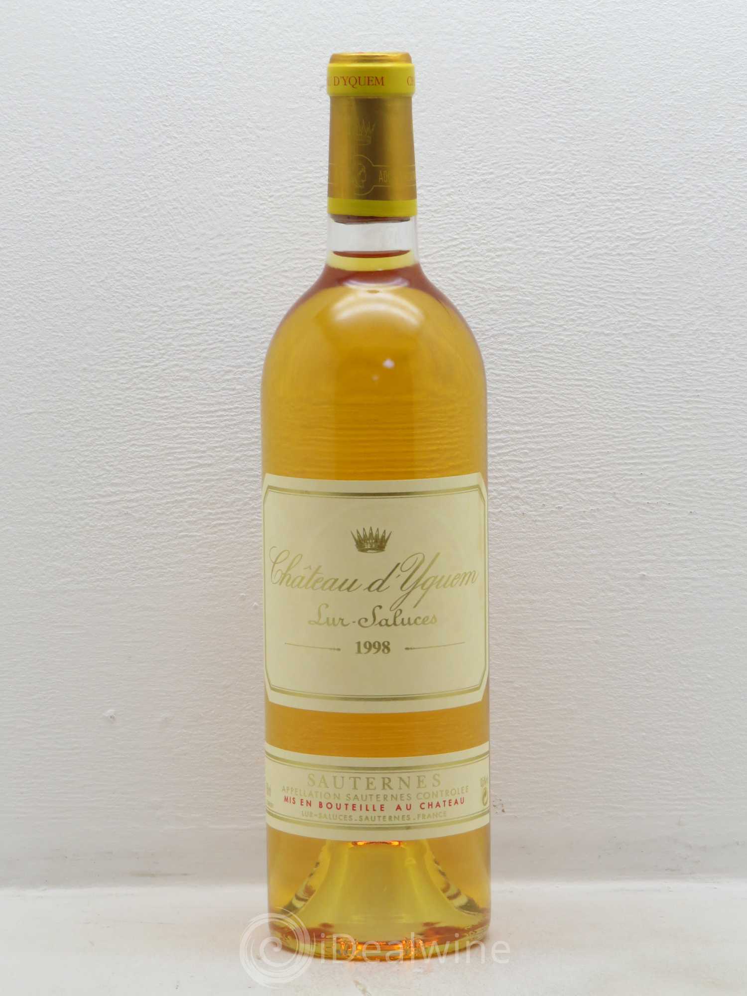 Château d' Yquem 1er Cru Classé Supérieur 1998 - Lotto di 1 bottiglia - 0