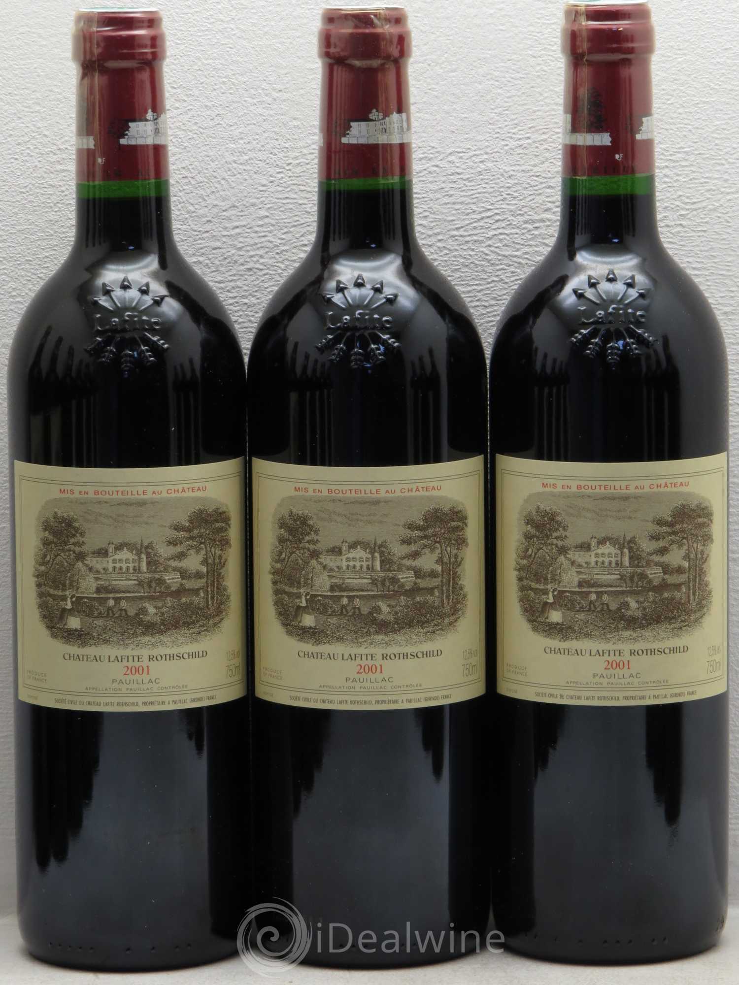 Château Lafite Rothschild 1er Grand Cru Classé 2001 - Lot de 12 bouteilles - 1