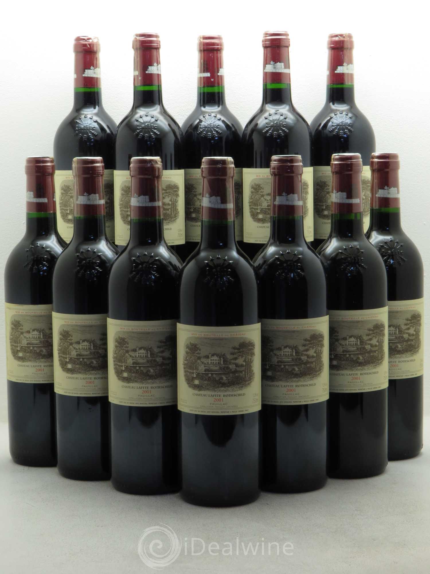 Château Lafite Rothschild 1er Grand Cru Classé 2001 - Lot de 12 bouteilles - 0