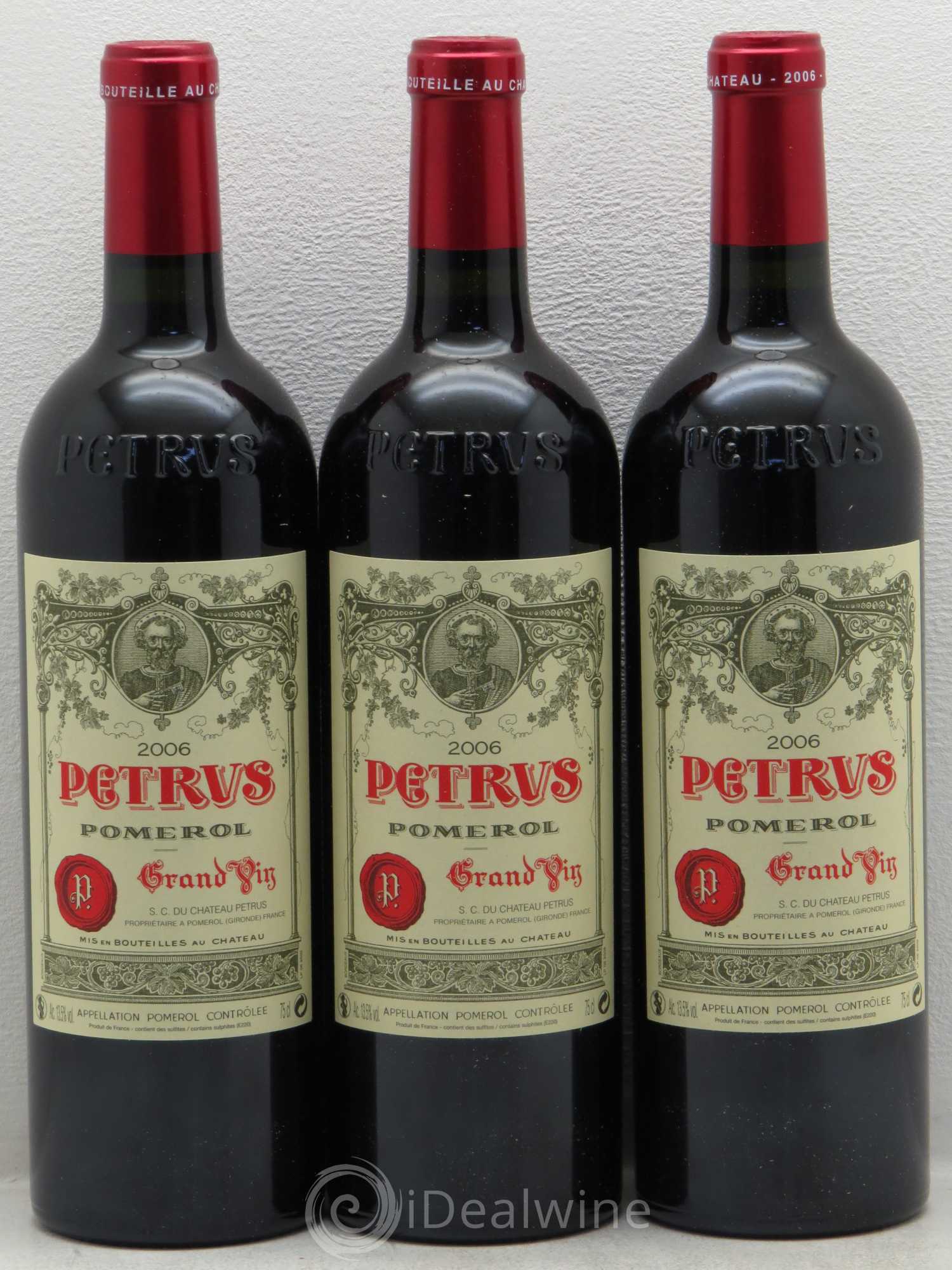 Petrus 2006 - Lot de 3 bouteilles - 0