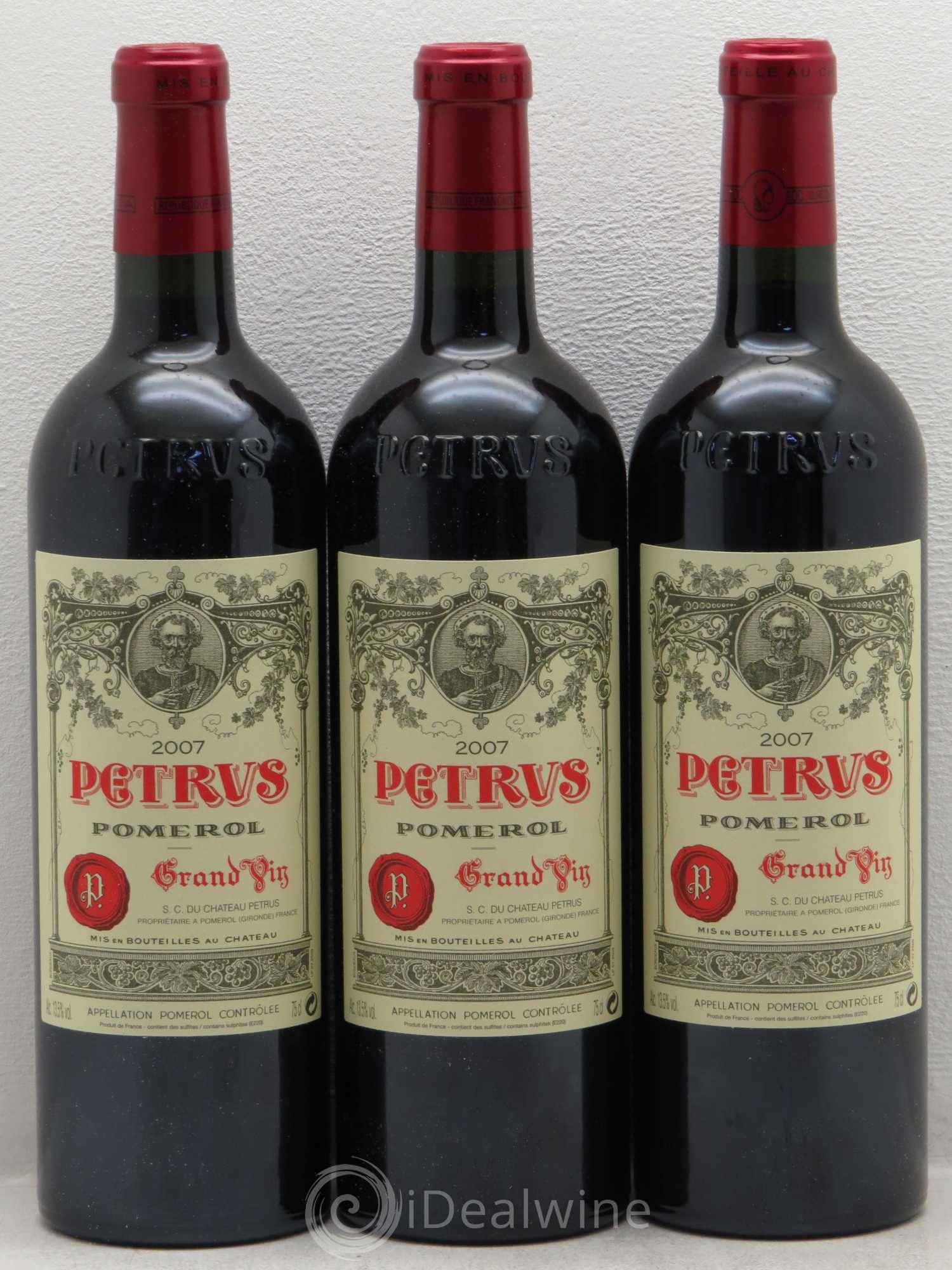 Petrus 2007 - Lot de 3 bouteilles - 0