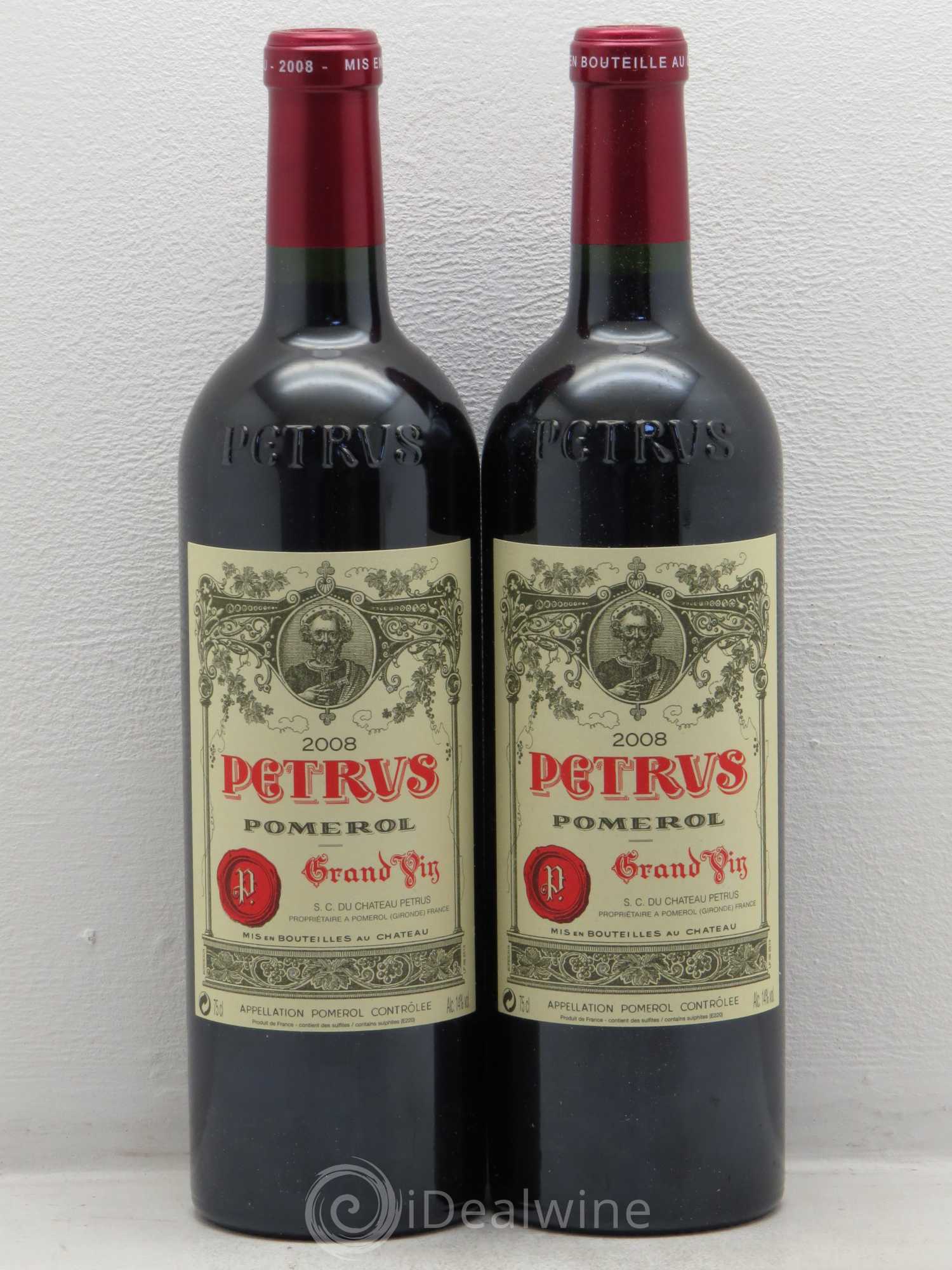 Petrus 2008 - Lot de 2 bouteilles - 0