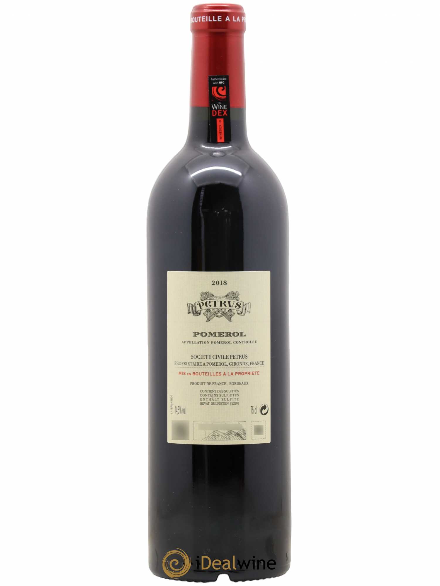 Petrus 2018 - Lot de 1 bouteille - 1