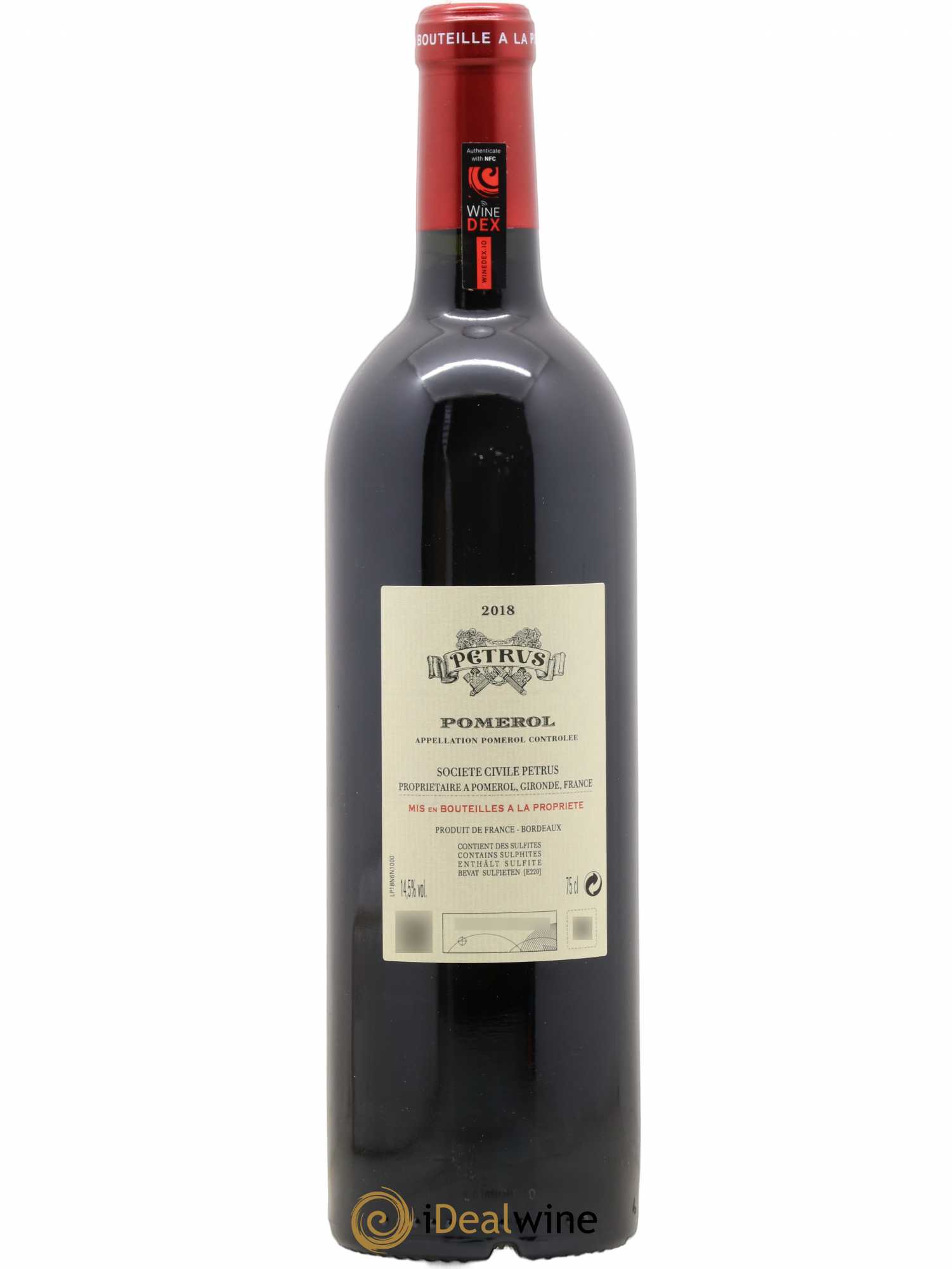Petrus 2018 - Lot de 1 bouteille - 1