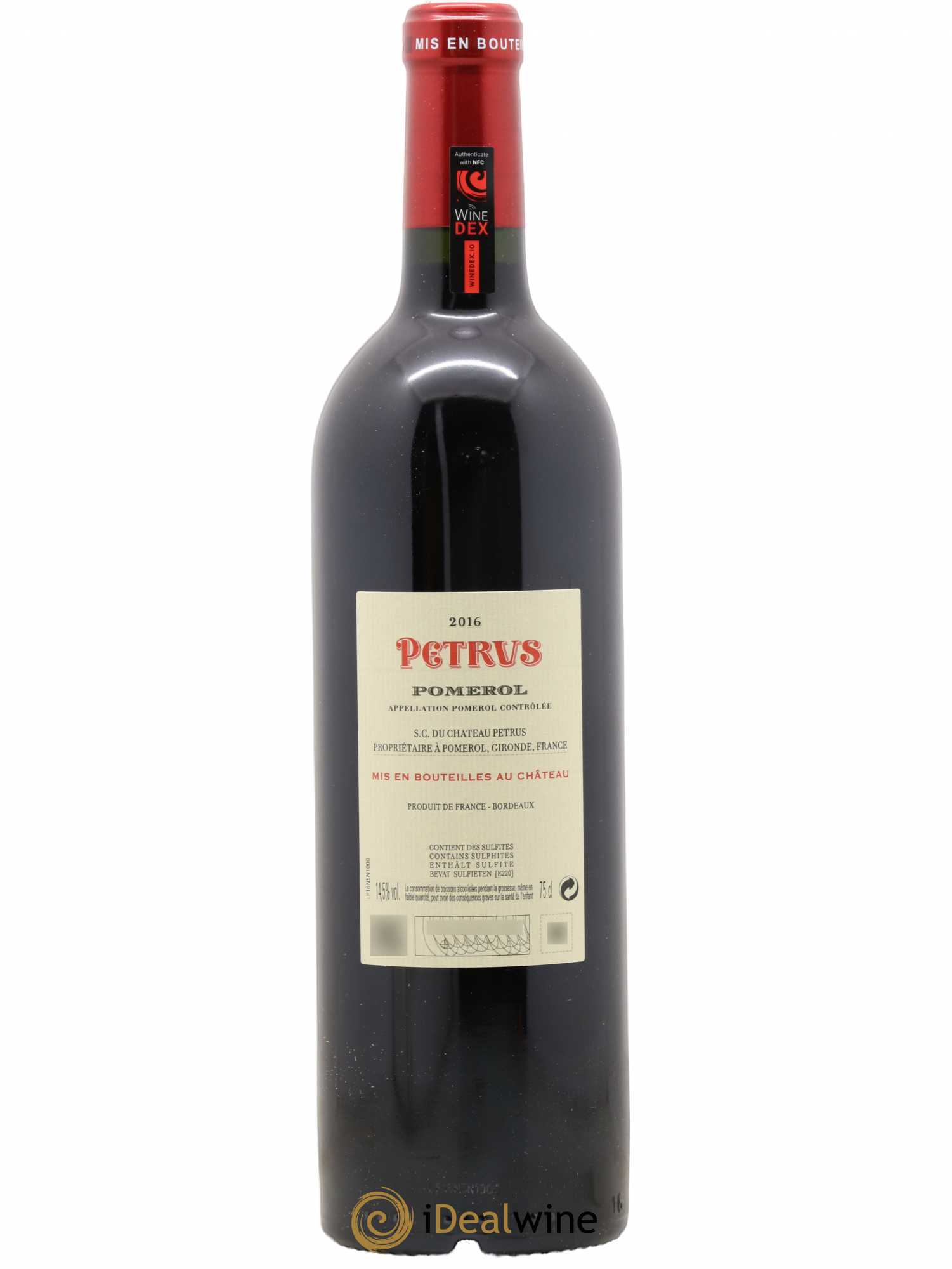 Petrus 2016 - Lot de 1 bouteille - 1
