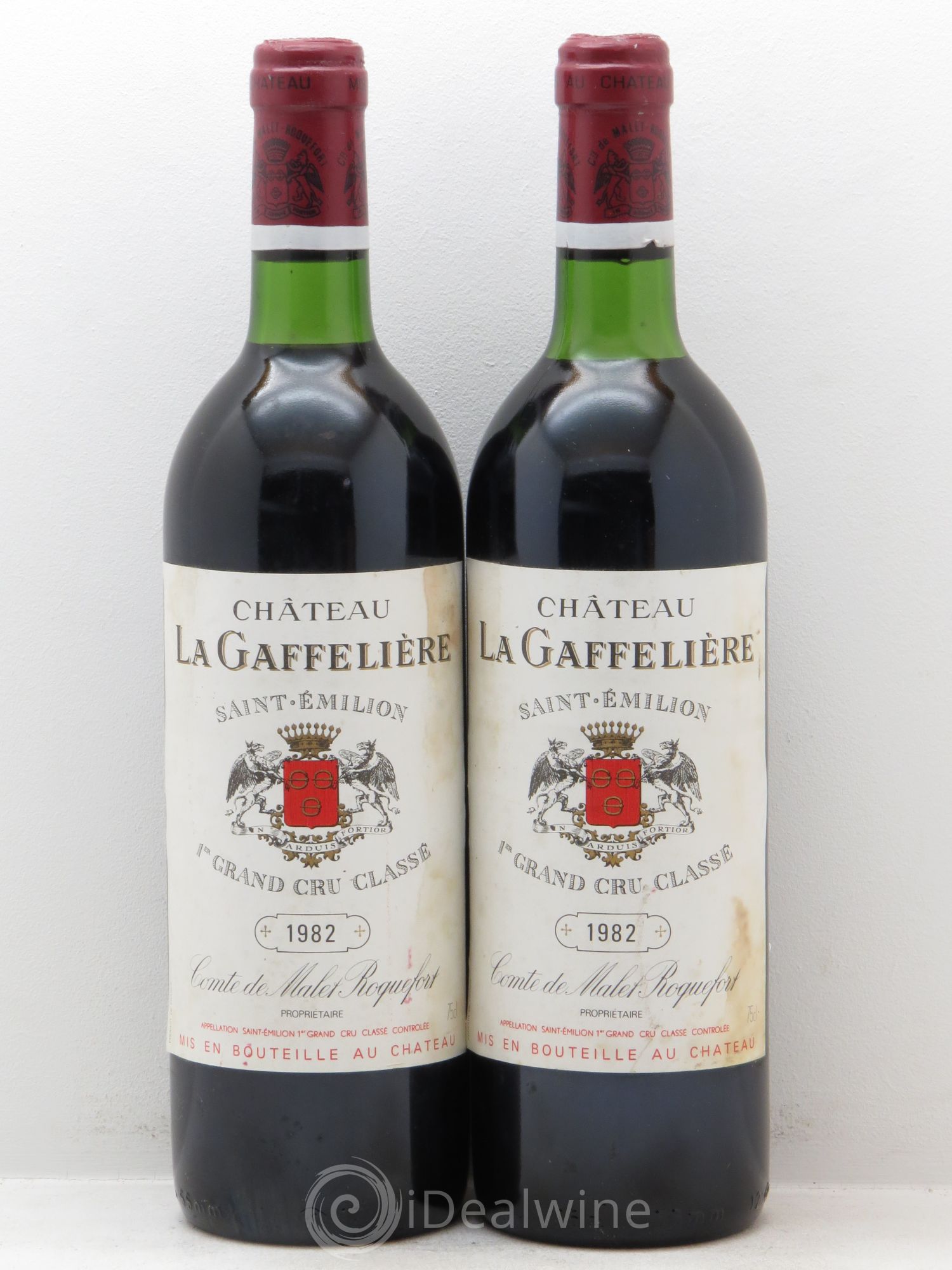 Château la Gaffelière 1er Grand Cru Classé B 1982 - Lot de 2 bouteilles - 0