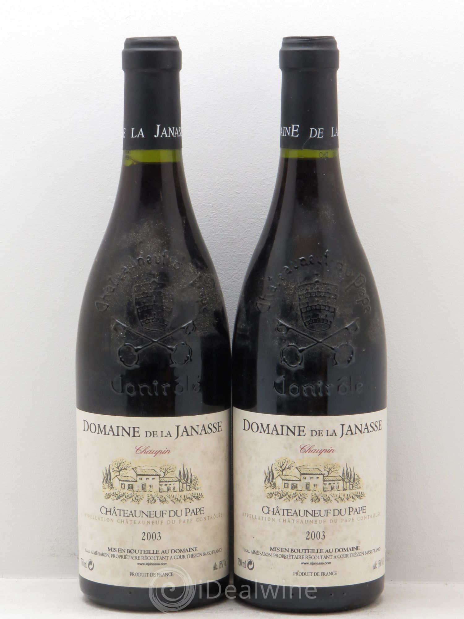 Châteauneuf-du-Pape Cuvée Chaupin La Janasse (Domaine de) 2003 - Lot de 2 bouteilles - 0