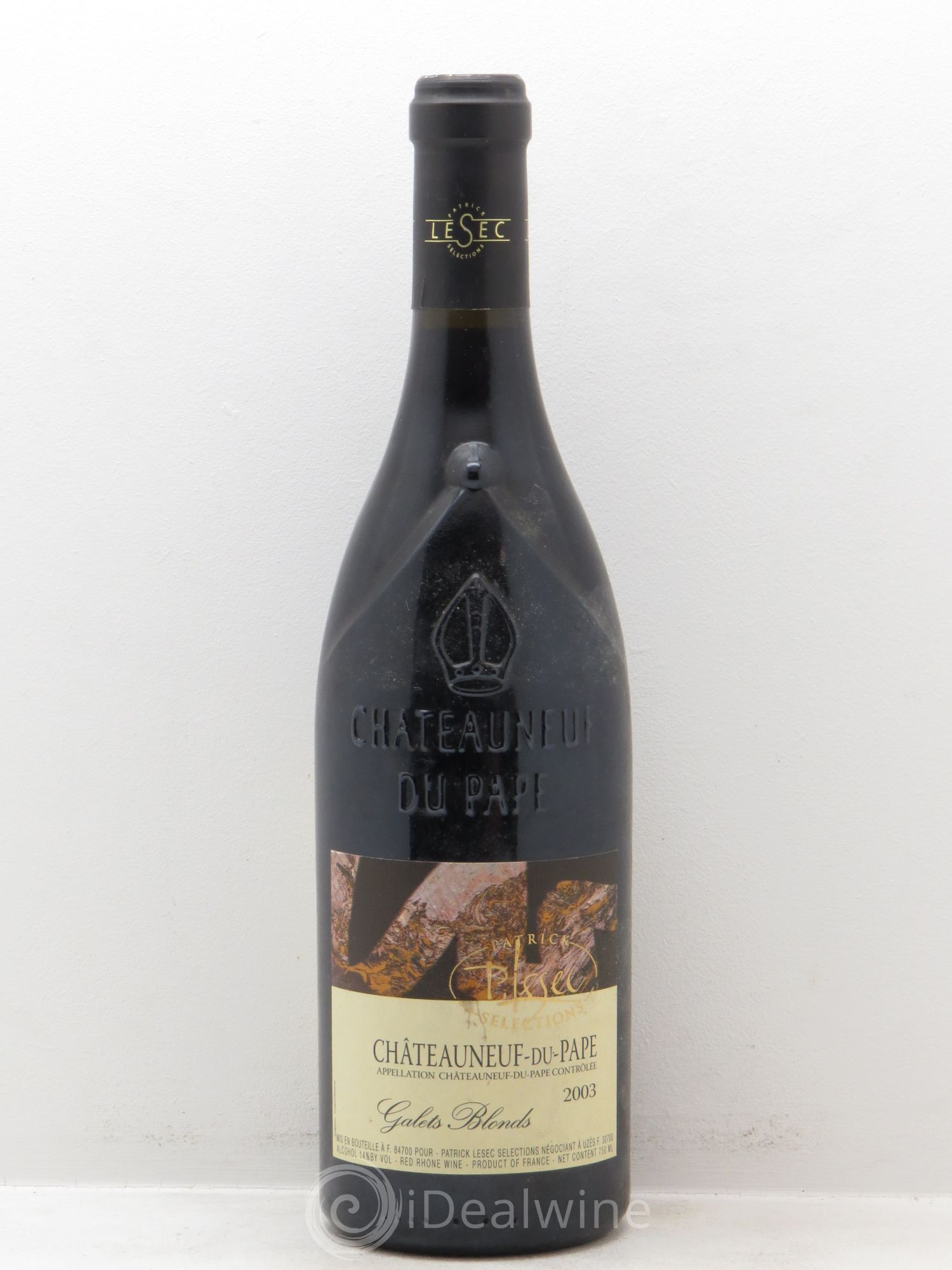Châteauneuf-du-Pape Galets Blonds Patrick Lesec (sans prix de réserve) 2003 - Posten von 1 Flasche - 0