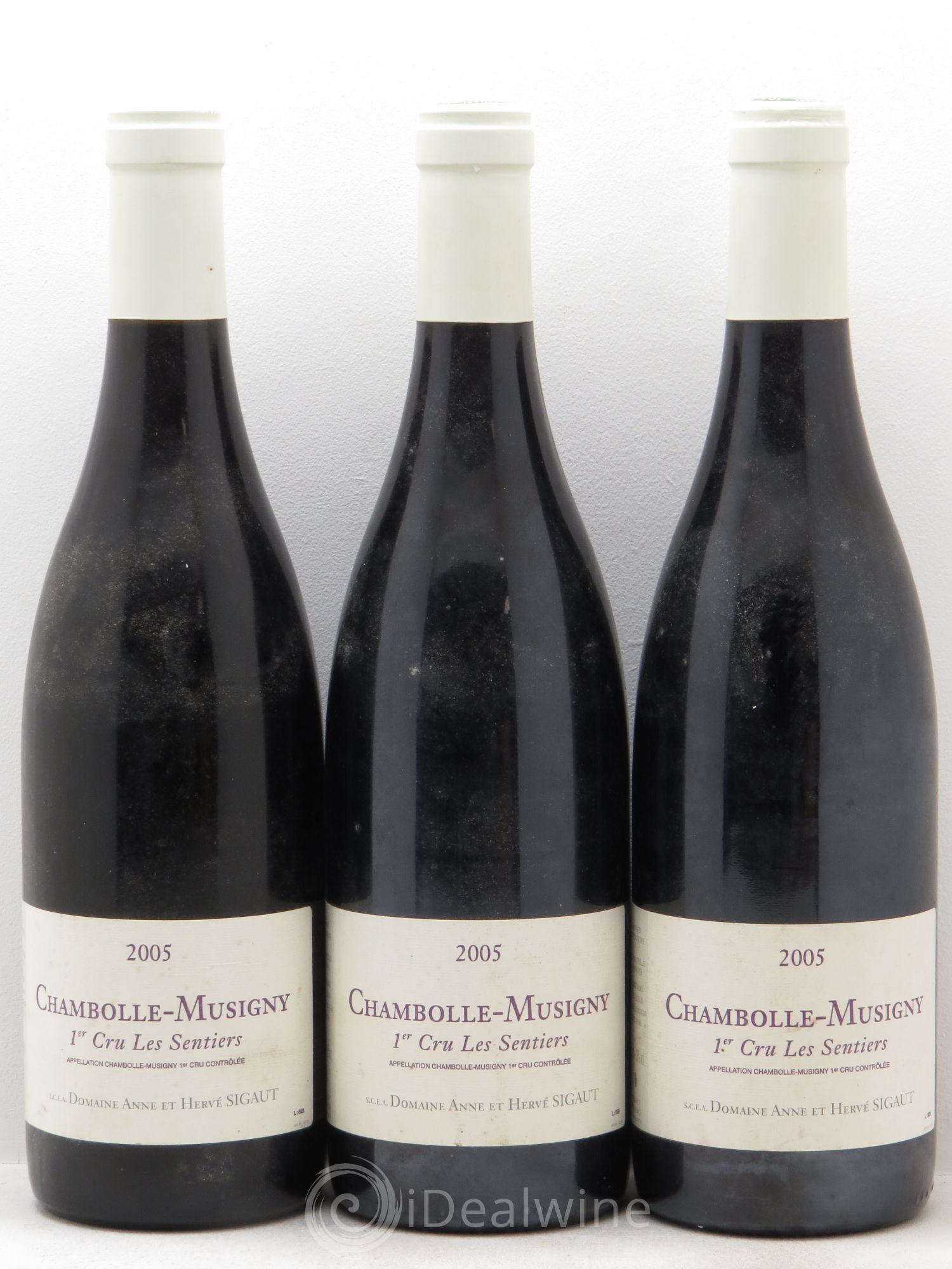 Chambolle-Musigny 1er Cru Hervé Sigaut 2005 - Lot de 3 bouteilles - 0