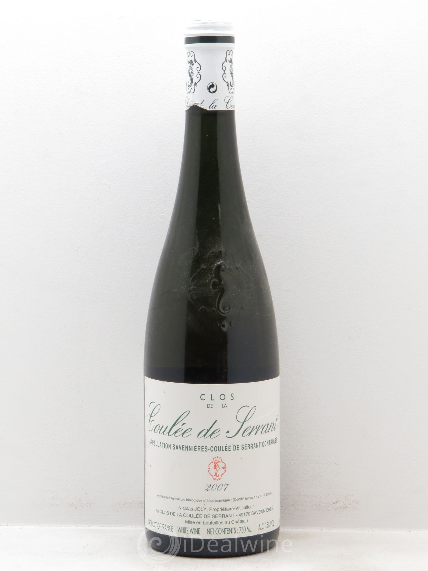 Savennières Clos de la Coulée de Serrant Vignobles de la Coulée de Serrant - Nicolas Joly 2007 - Lot de 1 bouteille - 0