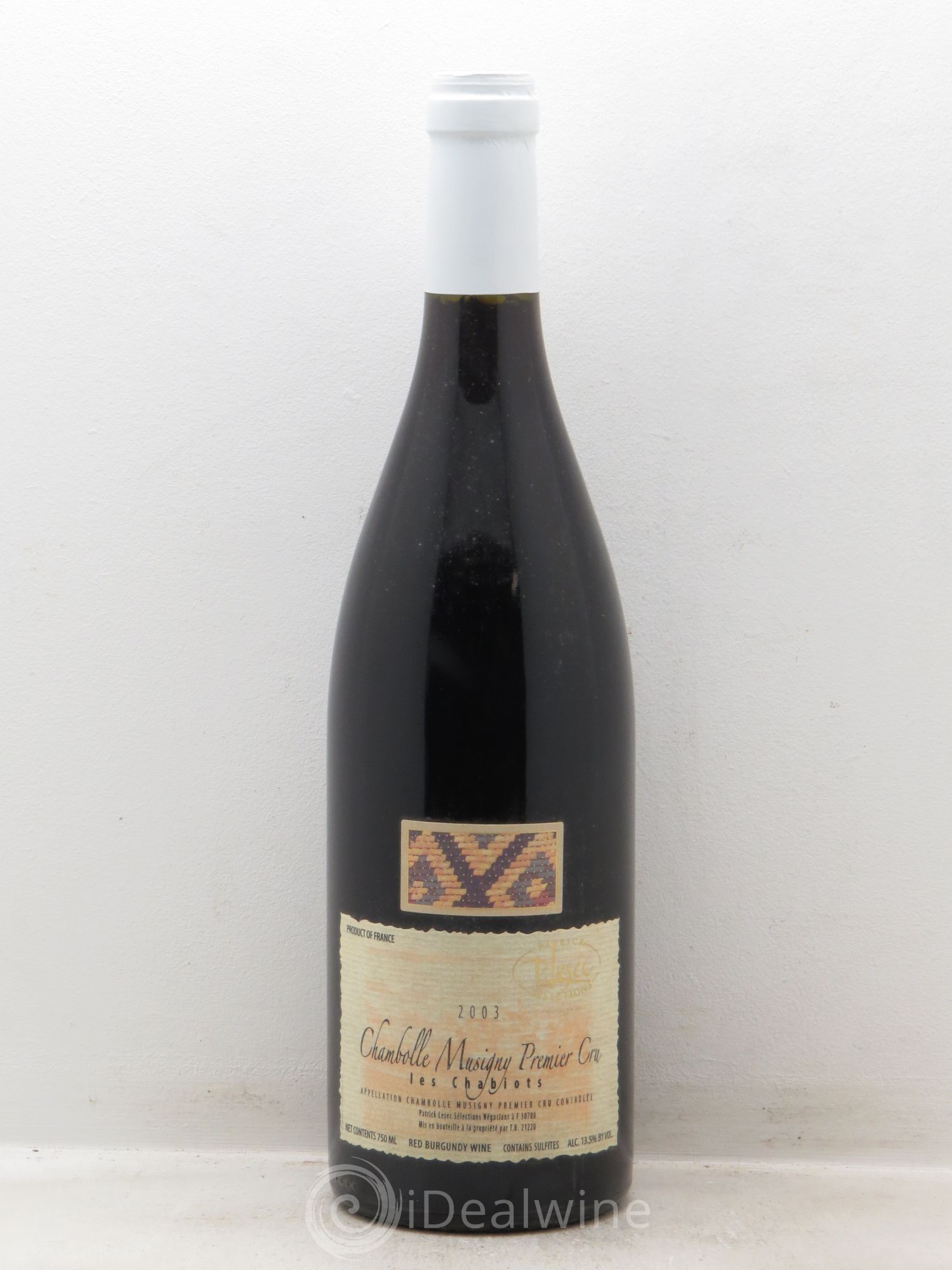 Chambolle-Musigny 1er Cru P.Lesec 2003 - Lot de 1 bouteille - 0