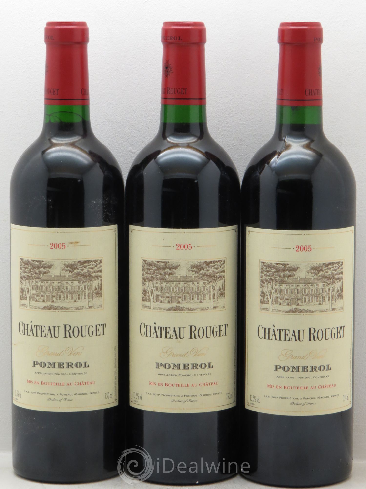 Château Rouget 2005 - Lot of 3 bottles - 0