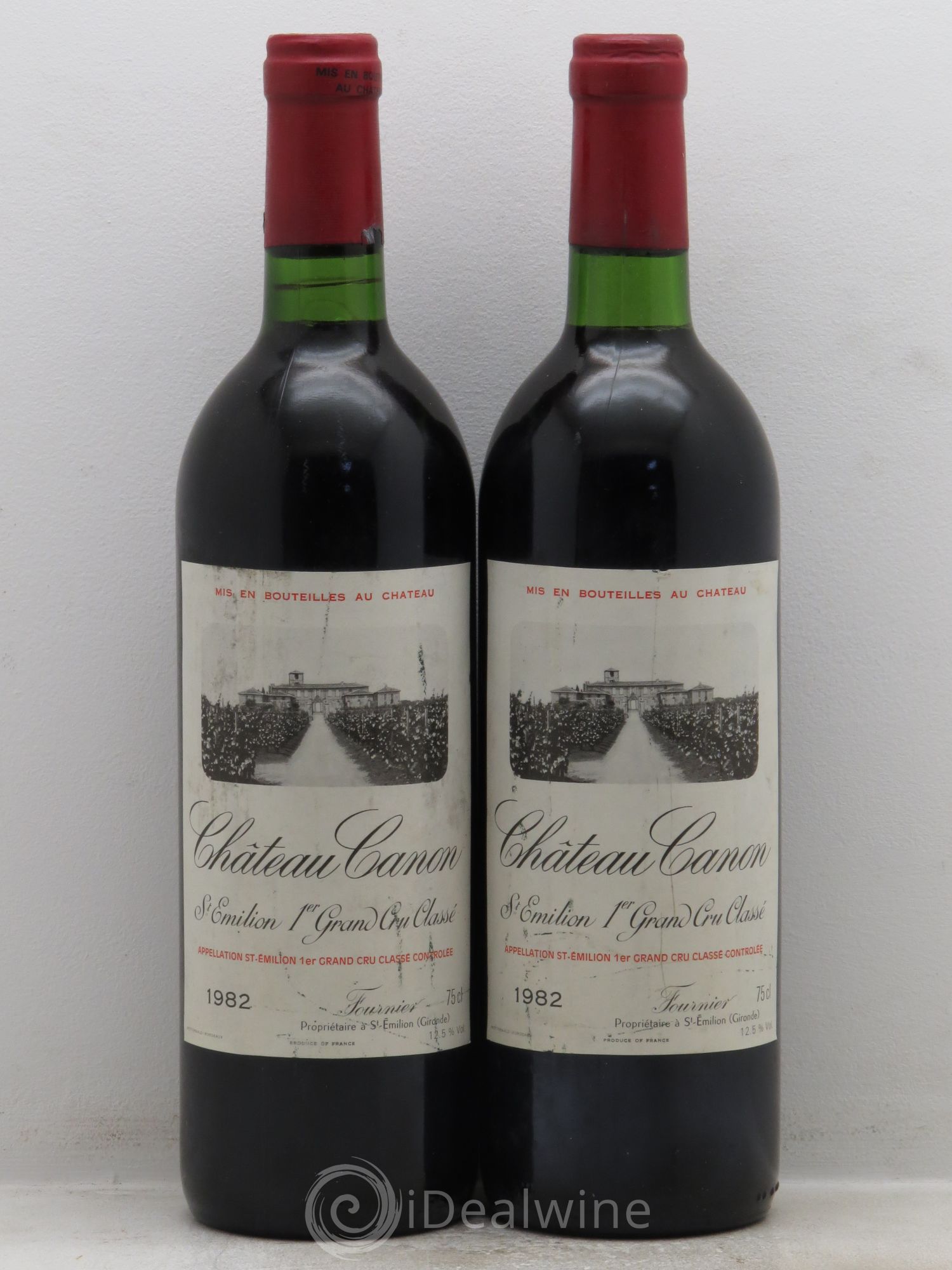 Château Canon 1er Grand Cru Classé B 1982 - Lot de 2 bouteilles - 0