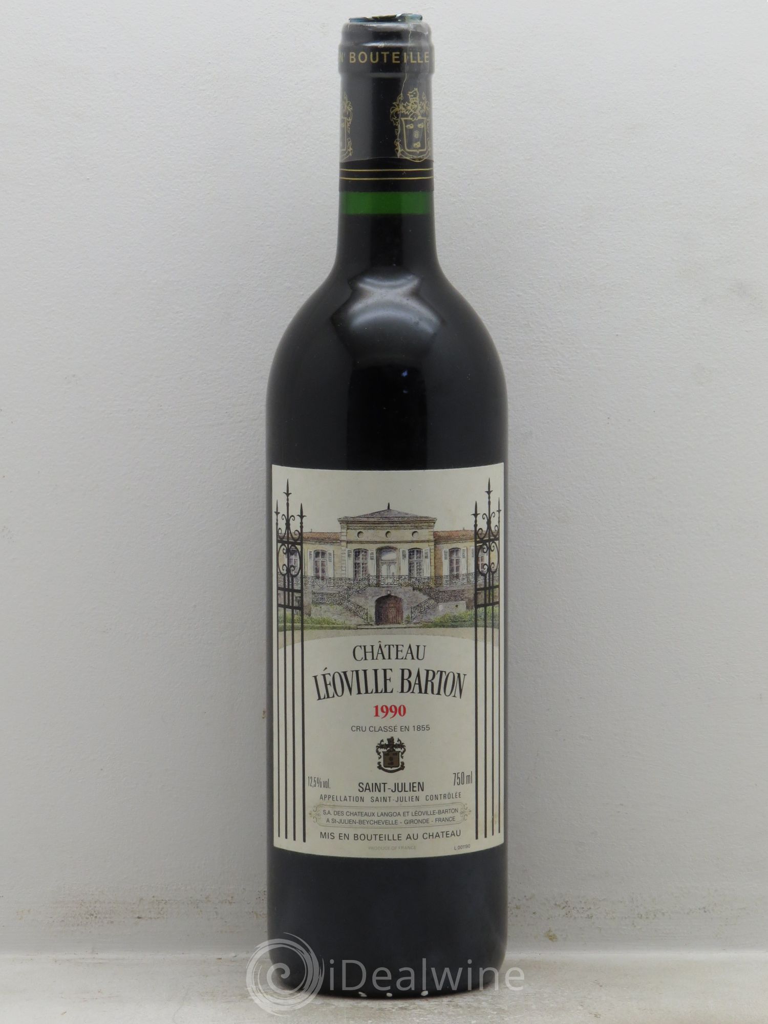 Château Léoville Barton 2ème Grand Cru Classé 1990 - Lot de 1 bouteille - 0