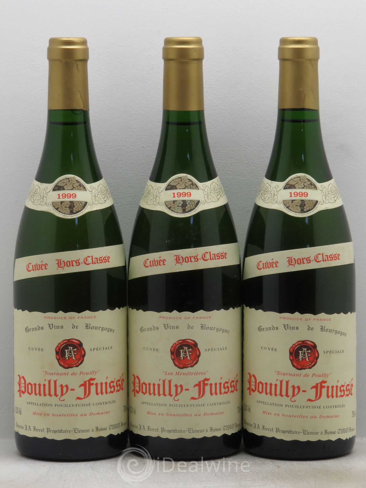 Pouilly-Fuissé Cuvée Hors classe (sans prix de réserve) 1999 - Posten von 3 Flaschen - 0