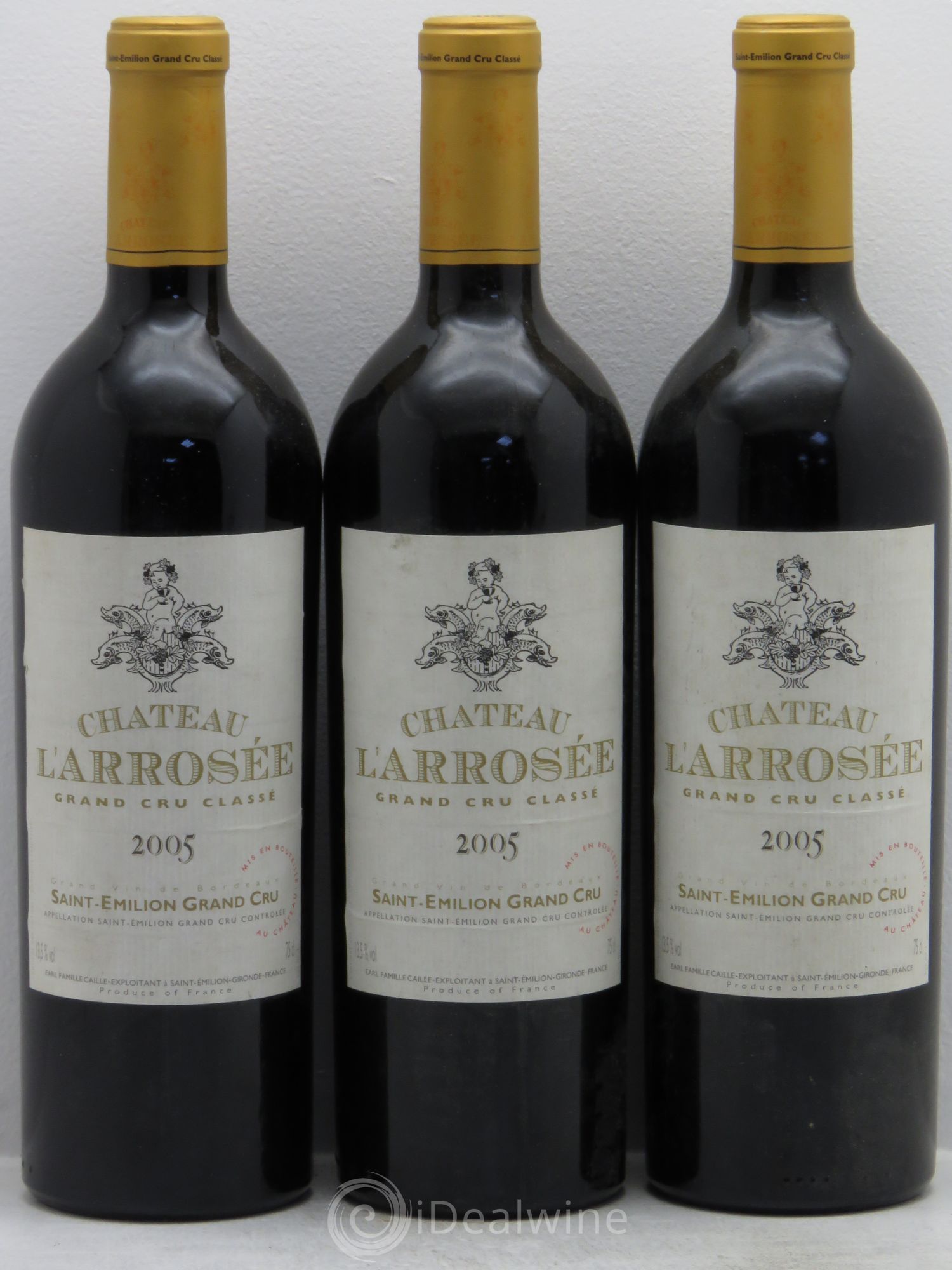 Château l' Arrosée Grand Cru Classé 2005 - Lot de 3 bouteilles - 0
