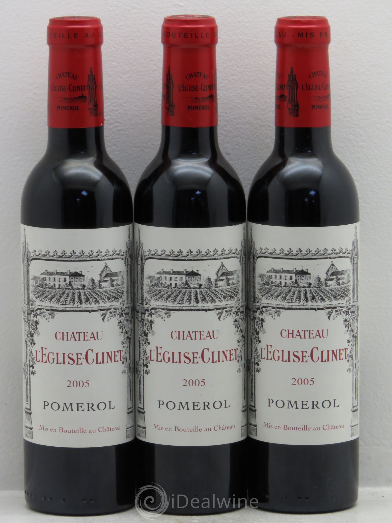 Château l' Église Clinet 2005 - Lot de 3 demi bouteilles - 0