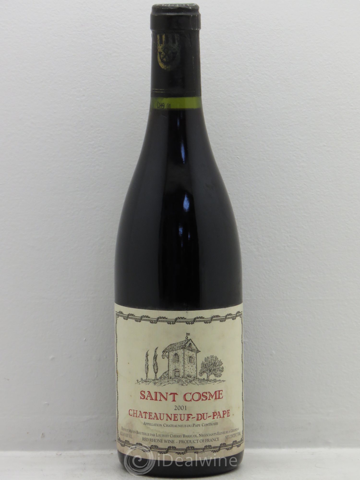 Châteauneuf-du-Pape Saint Cosme 2001 - Lot de 1 bouteille - 0