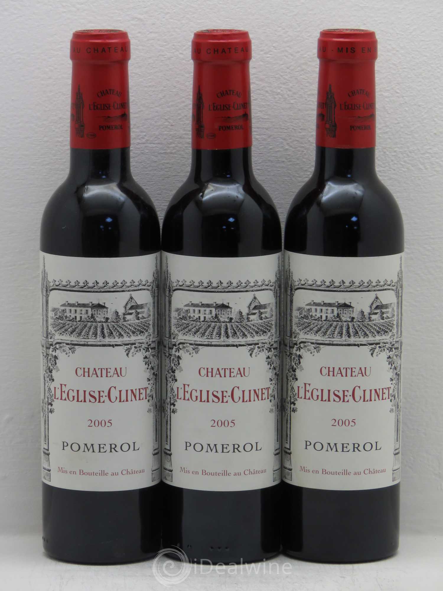 Château l' Église Clinet 2005 - Lot de 3 demi bouteilles - 0