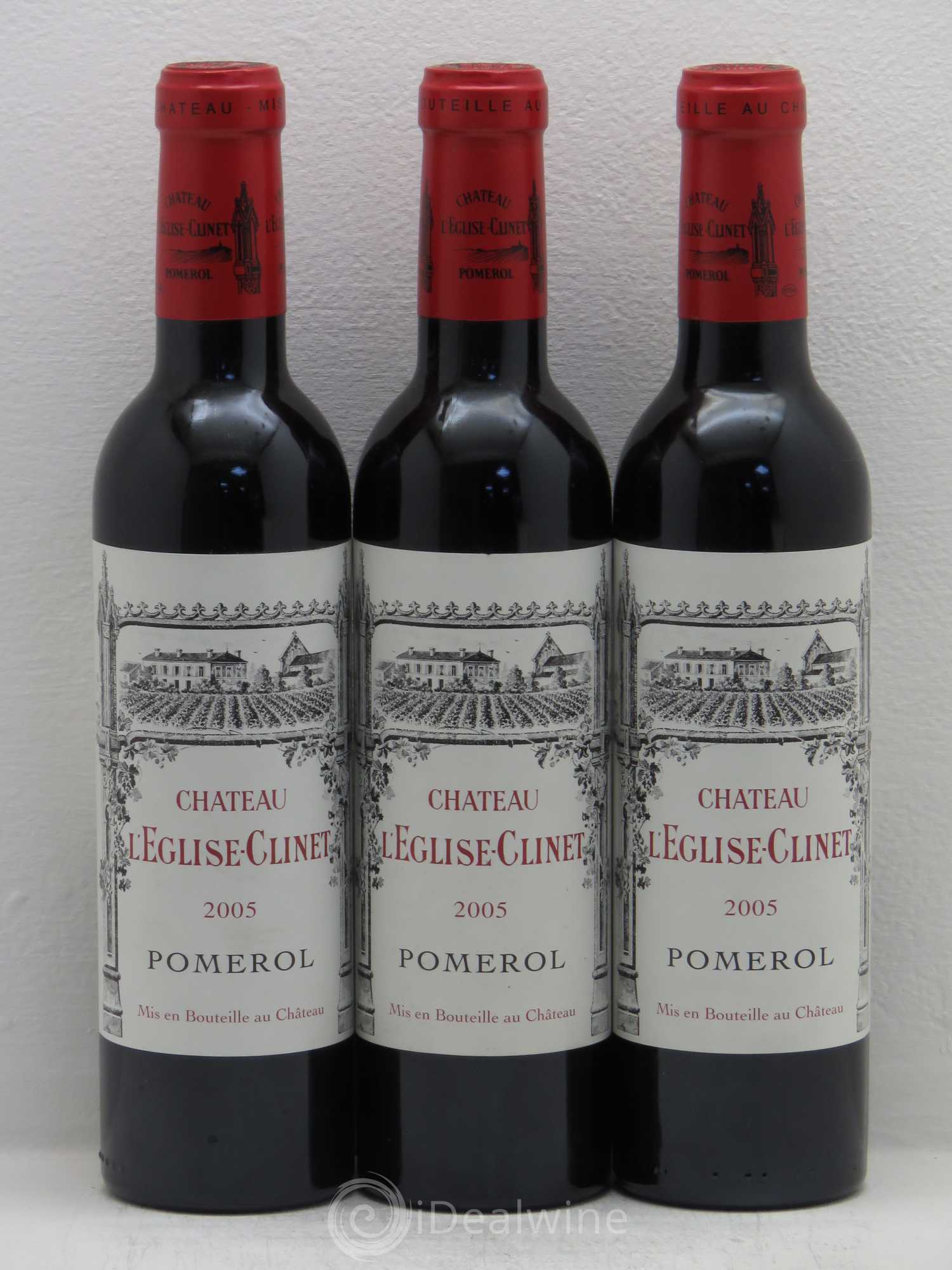Château l' Église Clinet 2005 - Lot de 3 demi bouteilles - 0