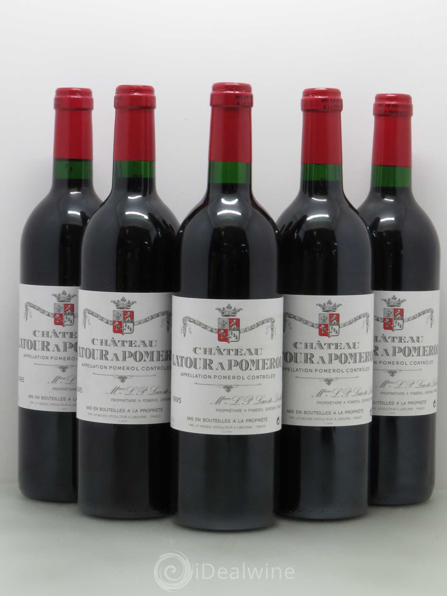 Château Latour à Pomerol 1995 - Lot de 5 bouteilles - 0