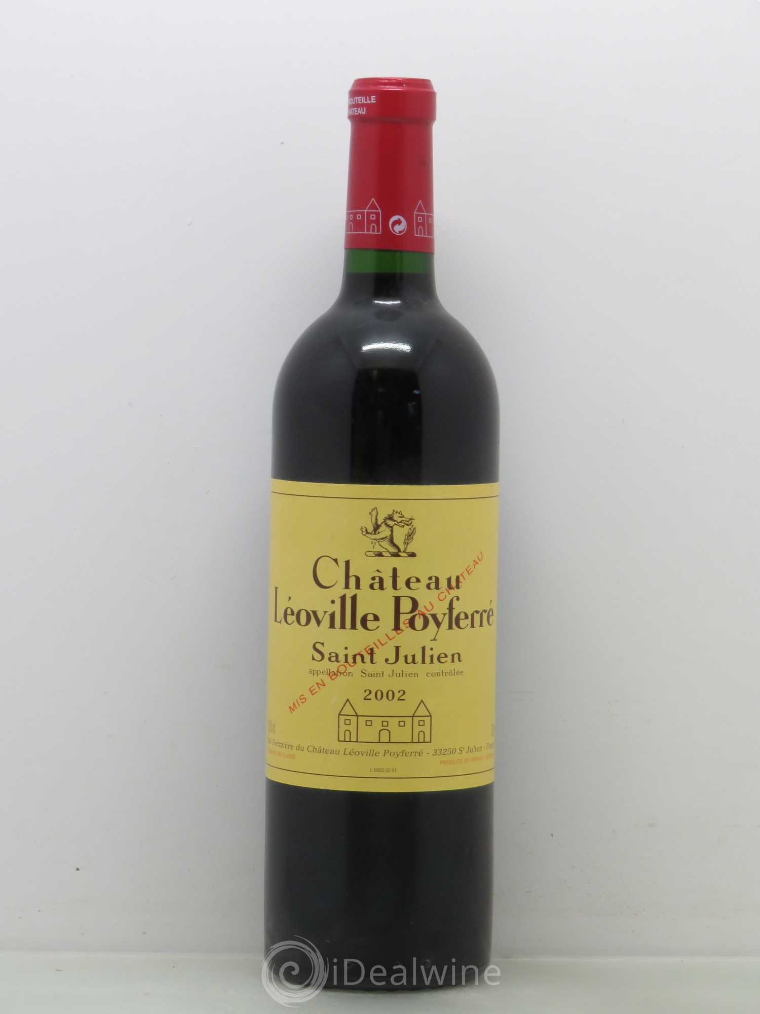 Château Léoville Poyferré 2ème Grand Cru Classé 2002 - Lot de 1 bouteille - 0