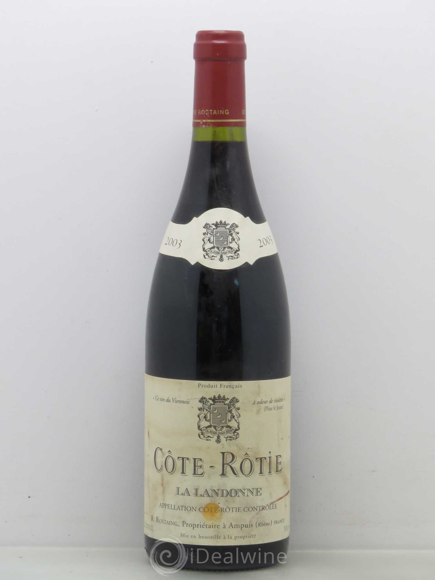 Côte-Rôtie La Landonne René Rostaing 2003 - Posten von 1 Flasche - 0