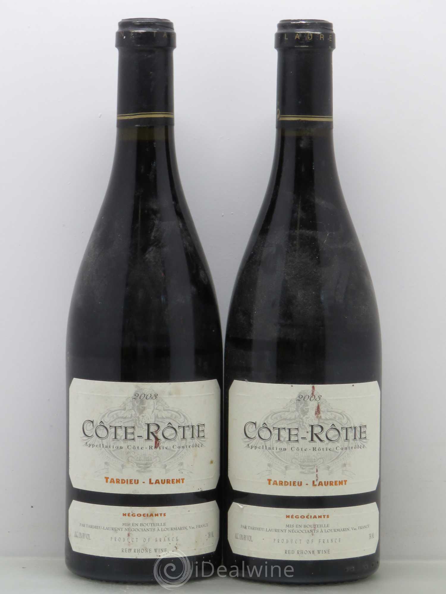 Côte-Rôtie Maison Tardieu-Laurent 2003 - Lot de 2 bouteilles - 0