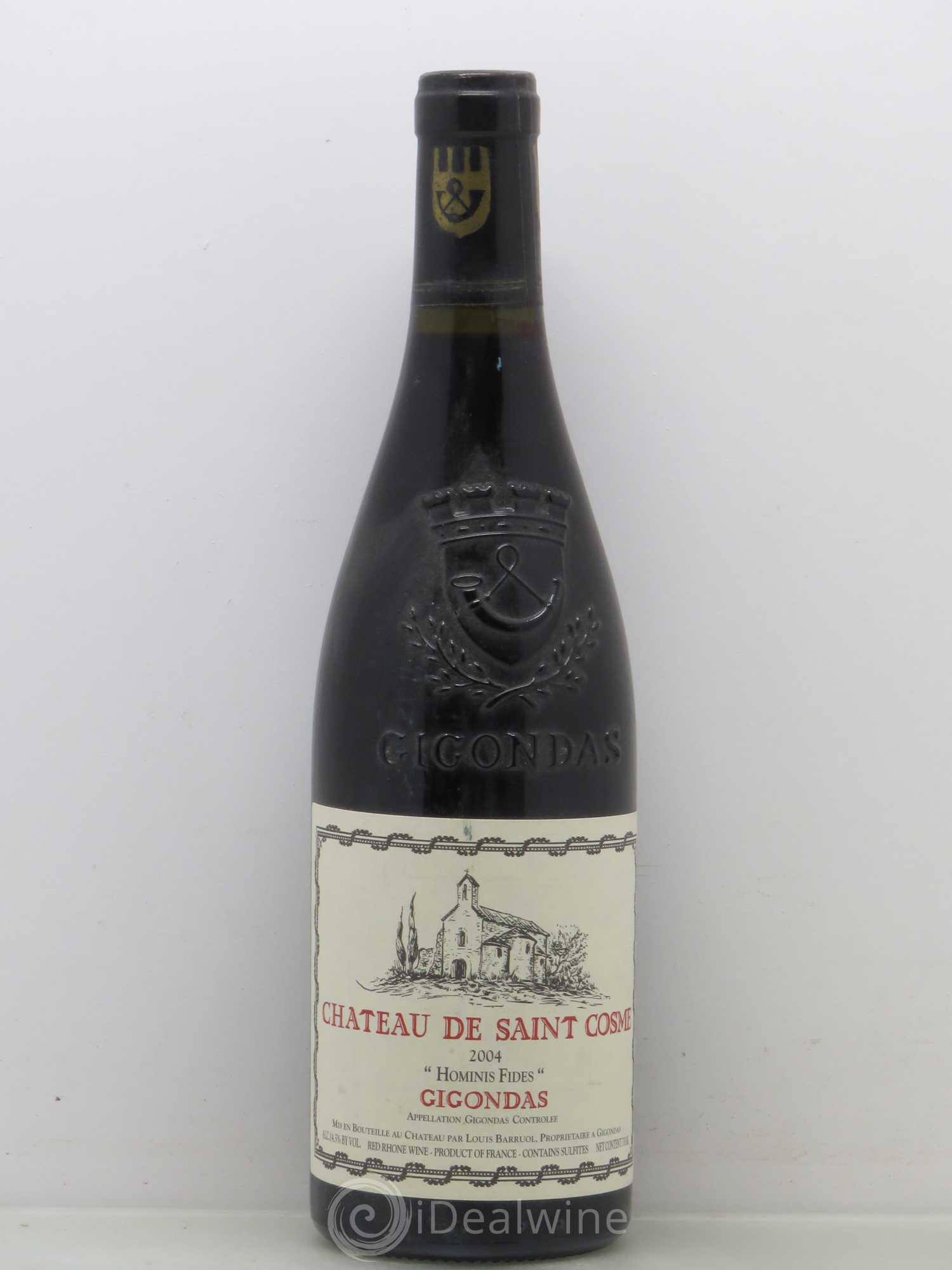 Gigondas Hominis Fides Saint Cosme 2004 - Lot de 1 bouteille - 0