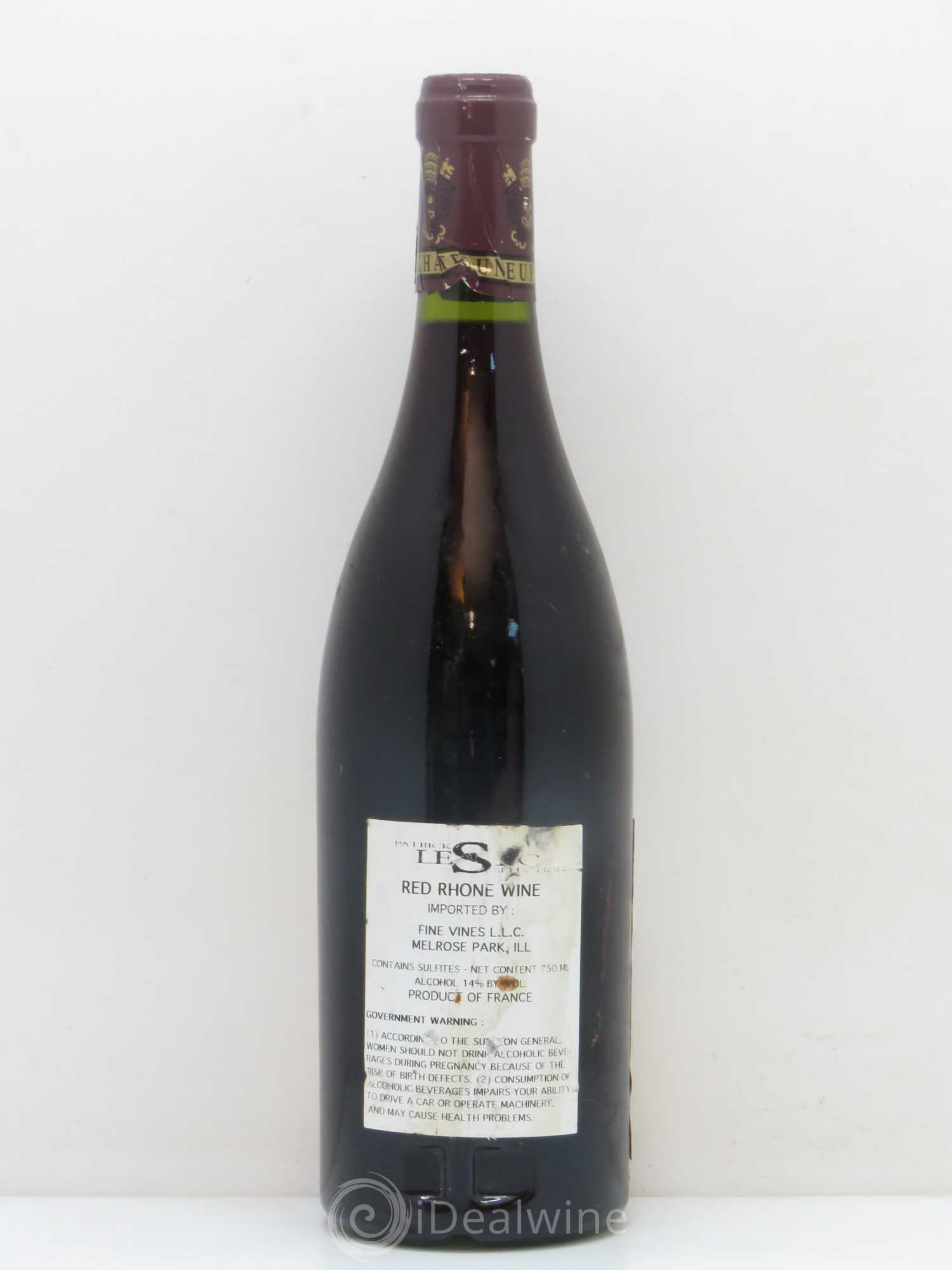 Châteauneuf-du-Pape Les Galets Blonds Patrick Lesec 1999 - Posten von 1 Flasche - 1