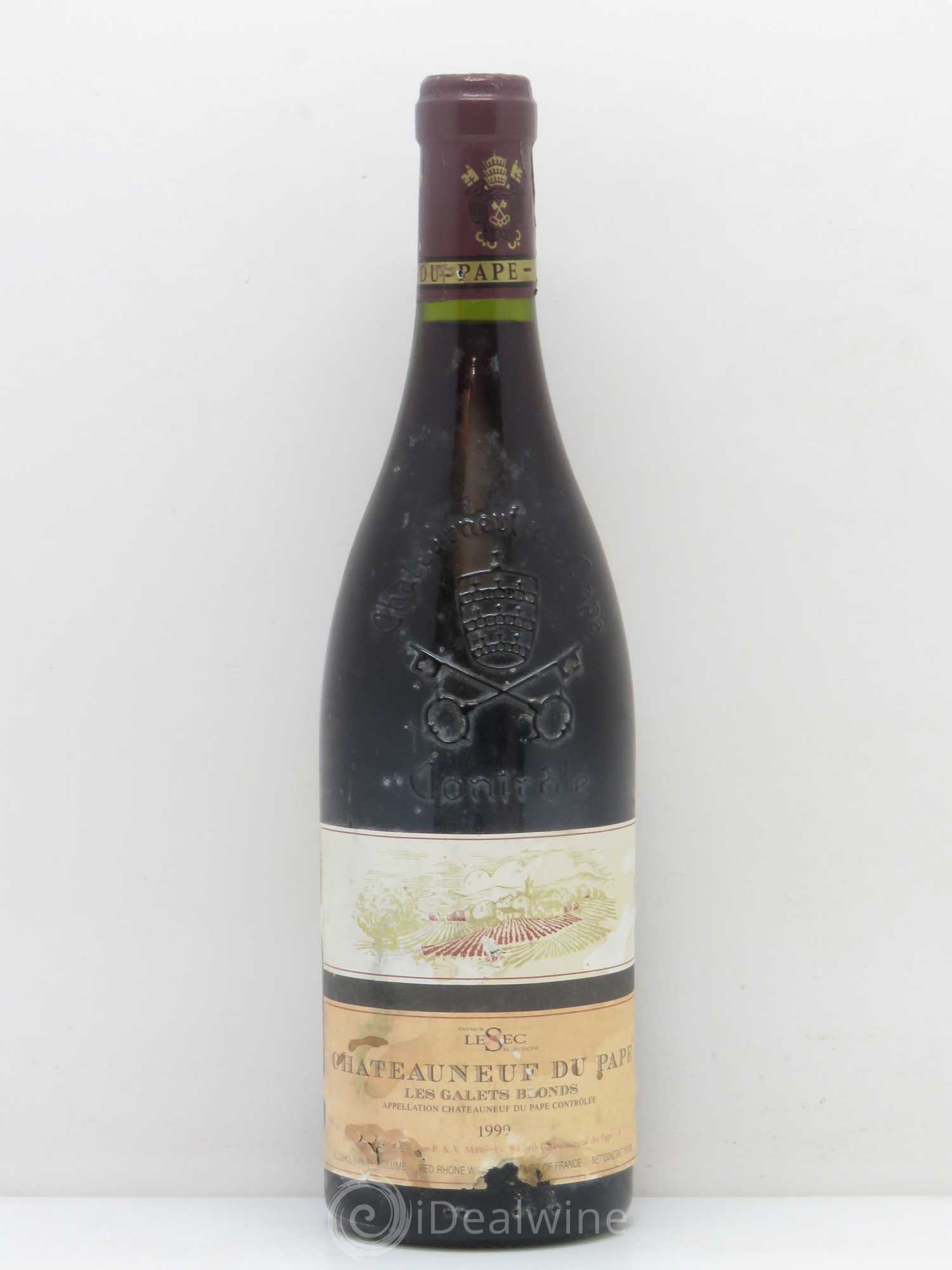 Châteauneuf-du-Pape Les Galets Blonds Patrick Lesec 1999 - Posten von 1 Flasche - 0