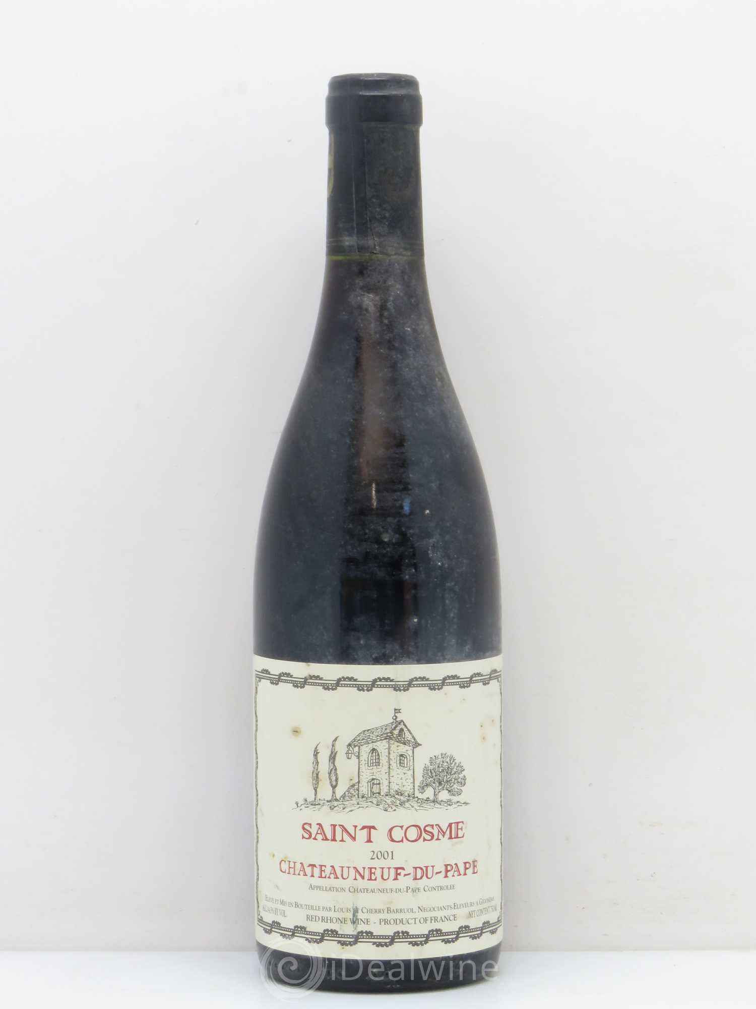 Châteauneuf-du-Pape Chateau De Saint Cosme 2001 - Posten von 1 Flasche - 0