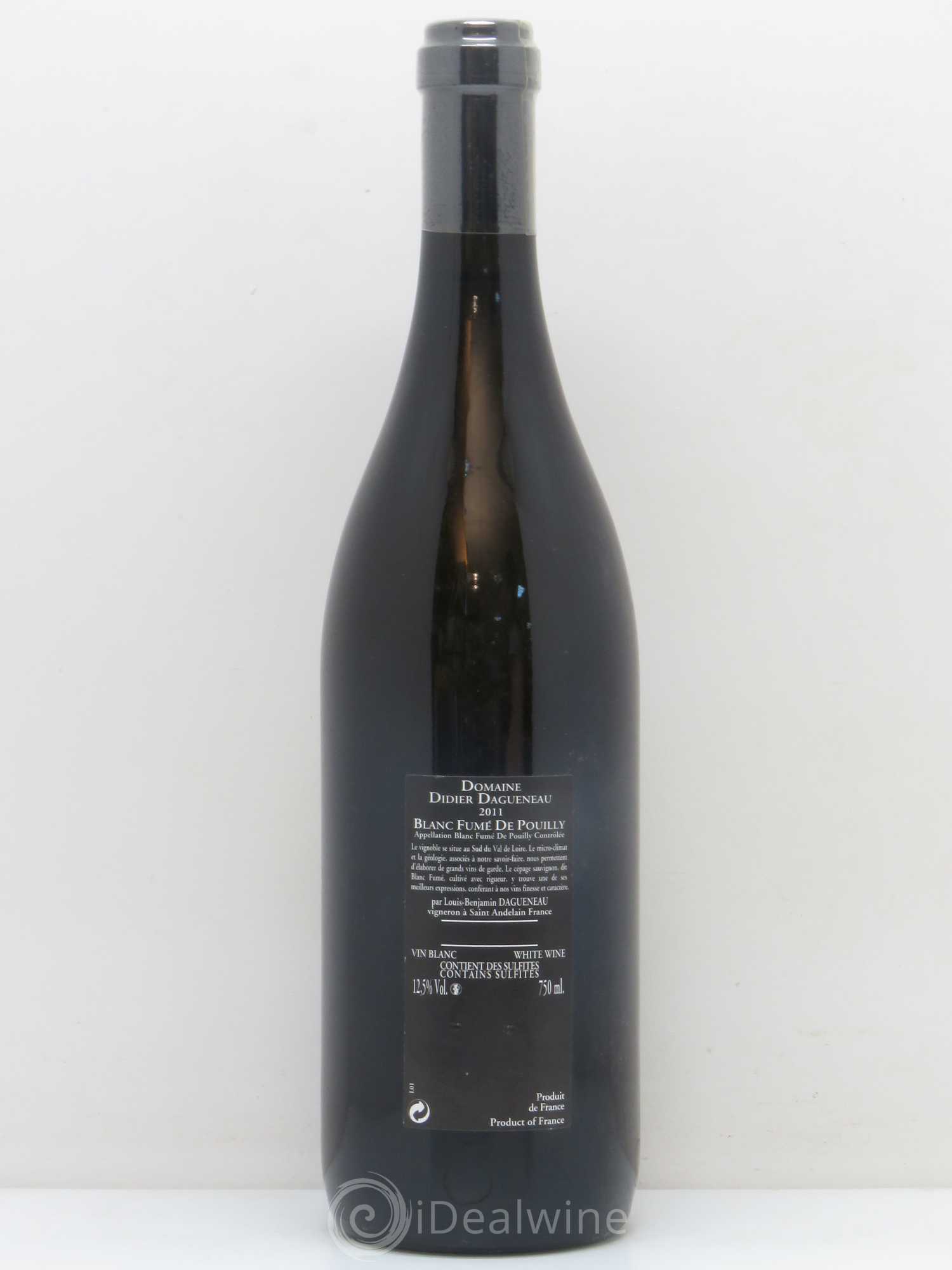 Vin de France (anciennement Pouilly-Fumé) Silex Dagueneau (Domaine Didier - Louis-Benjamin) 2011 - Lot de 1 bouteille - 1