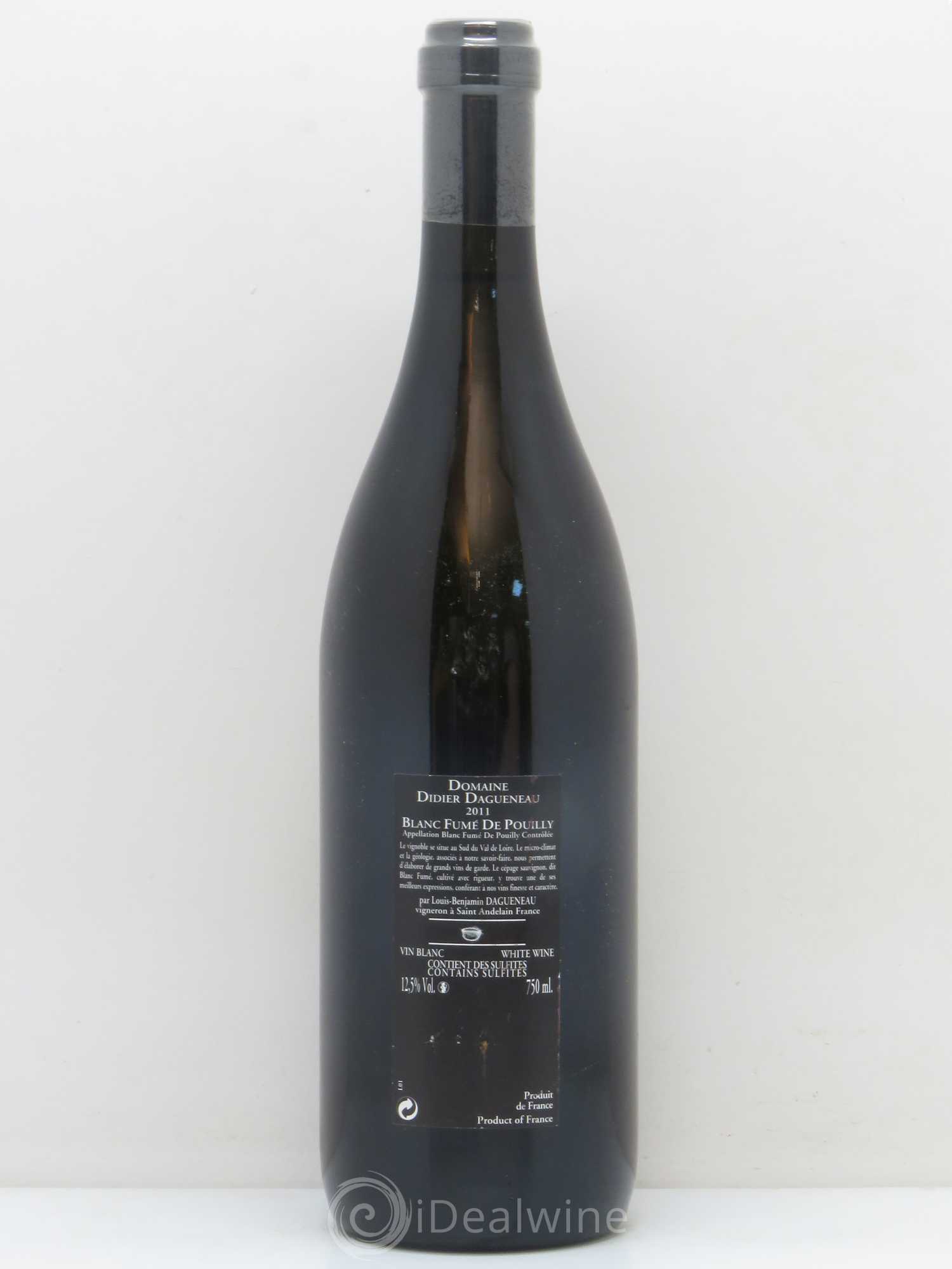 Vin de France (anciennement Pouilly-Fumé) Silex Dagueneau (Domaine Didier - Louis-Benjamin) 2011 - Lot de 1 bouteille - 1