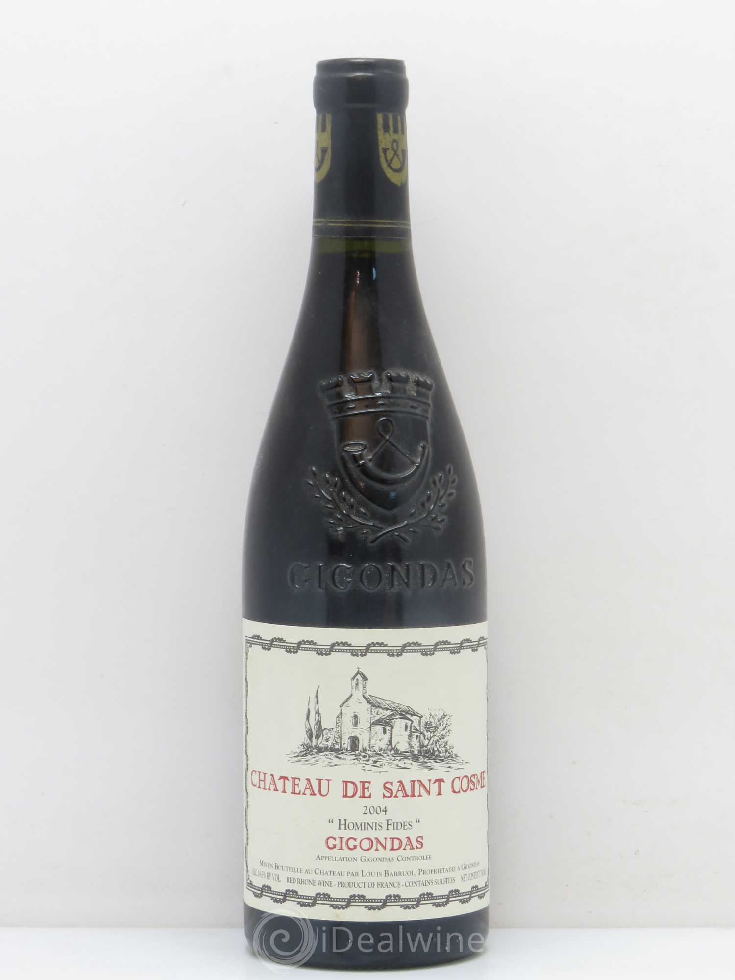 Gigondas Hominis Fides Saint Cosme 2004 - Lot de 1 bouteille - 0
