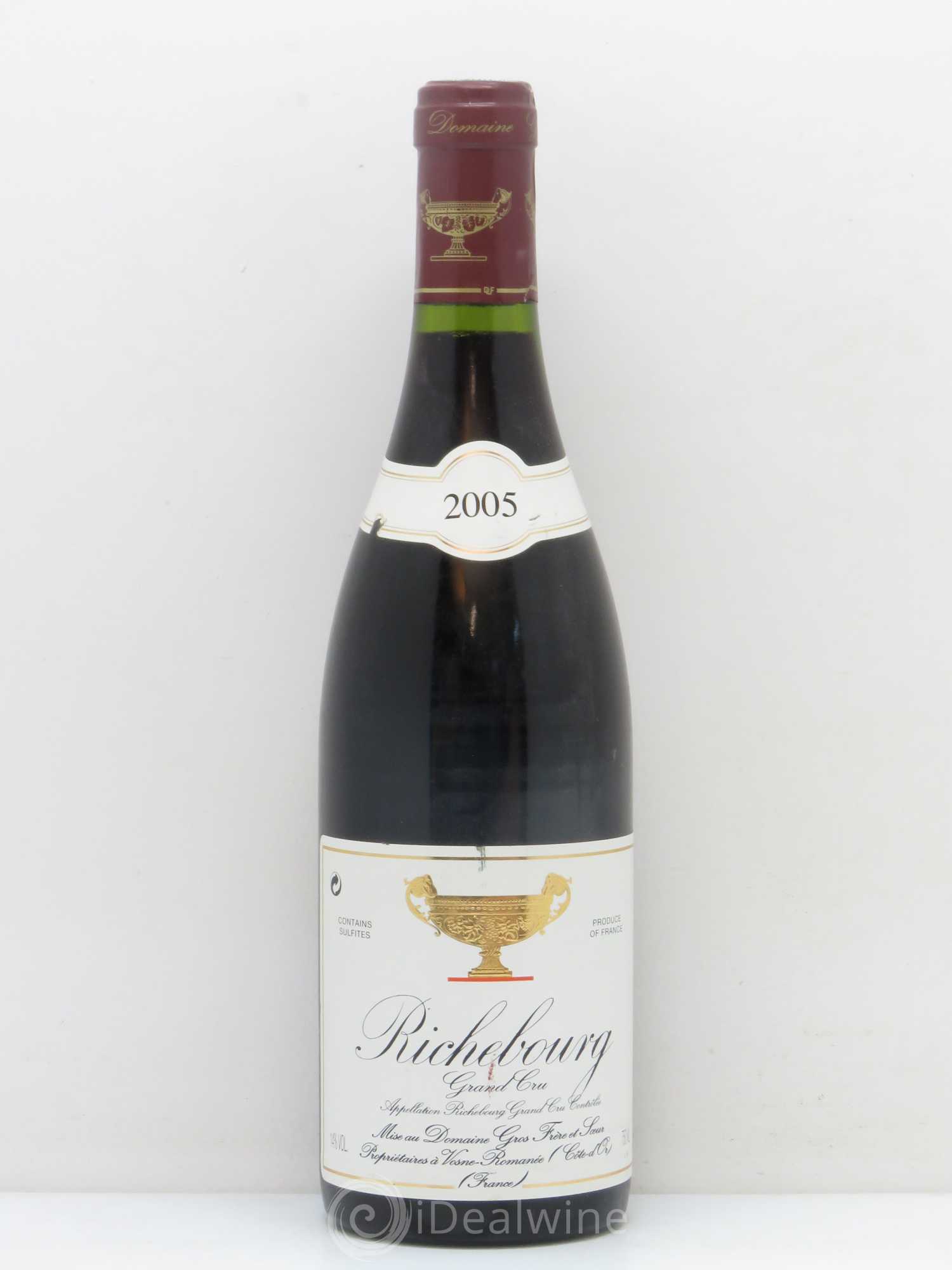 Richebourg Grand Cru Gros Frère & Soeur 2005 - Lot de 1 bouteille - 0