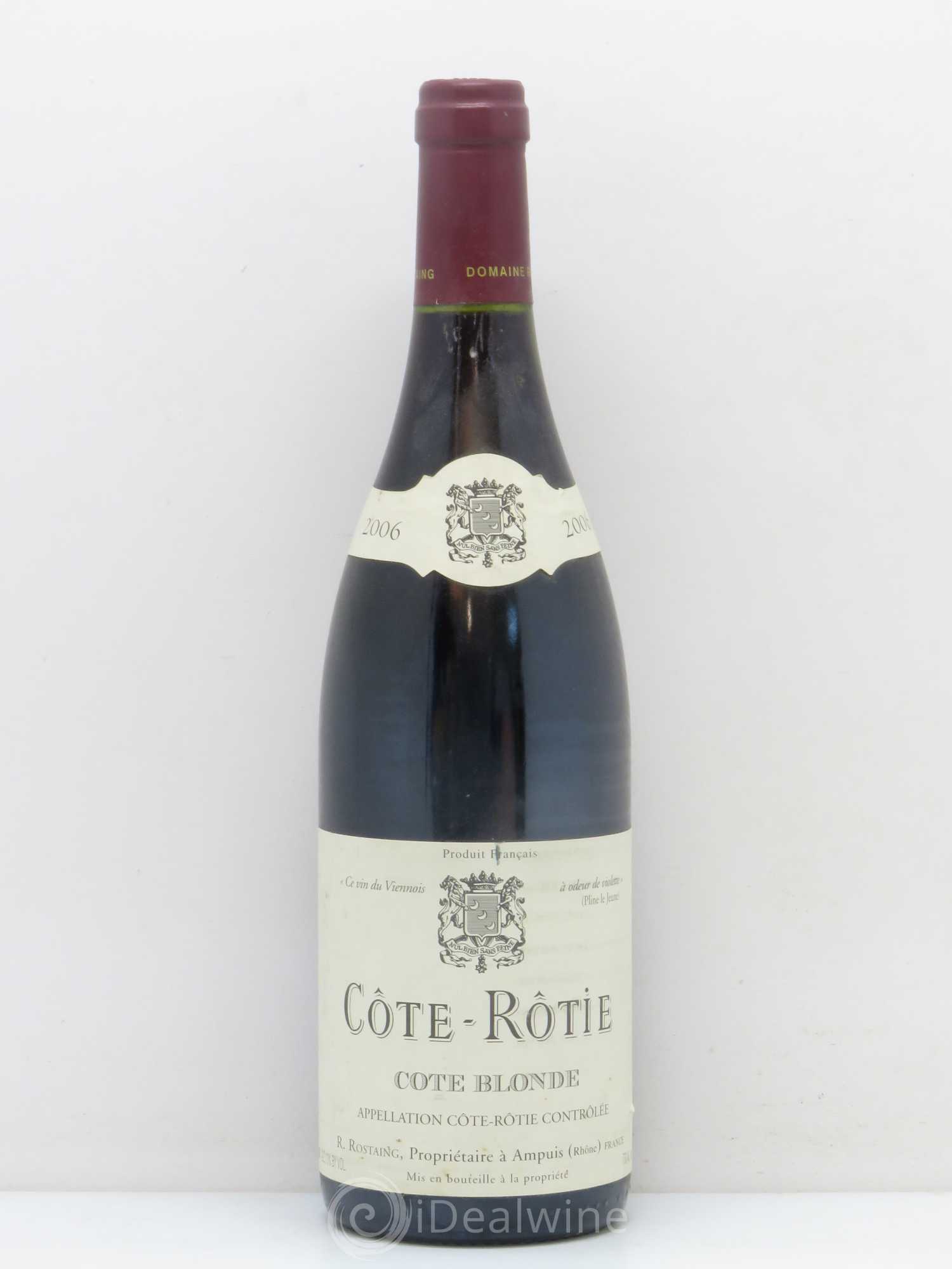 Côte-Rôtie Côte Blonde René Rostaing 2006 - Posten von 1 Flasche - 0