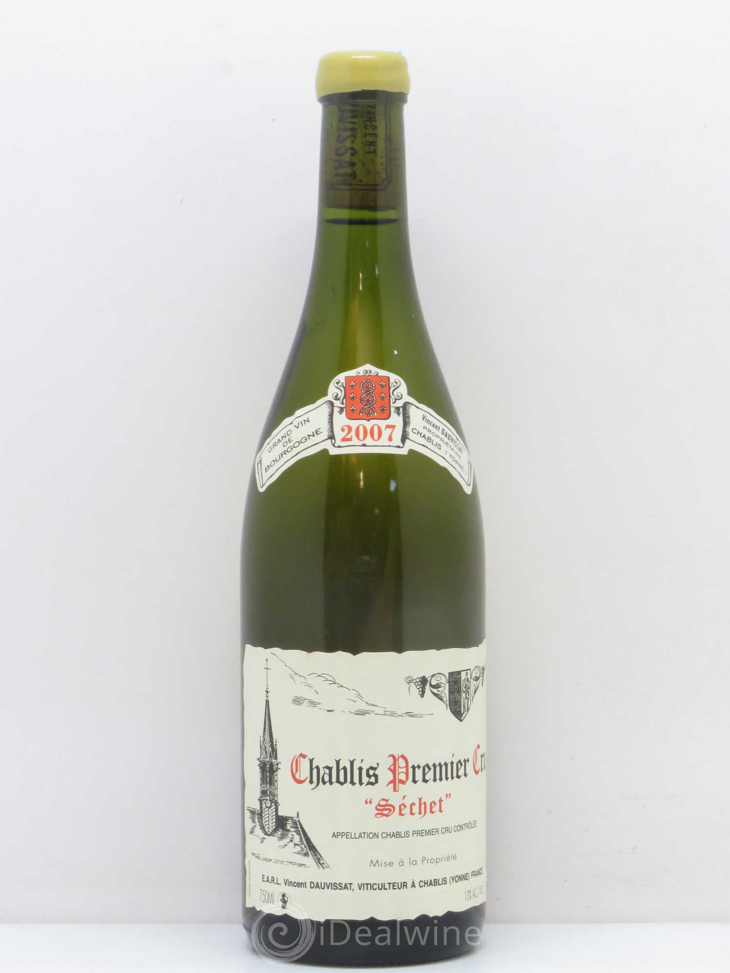 Chablis 1er Cru Séchet Vincent Dauvissat (Domaine) 2007 - Lot de 1 bouteille - 0