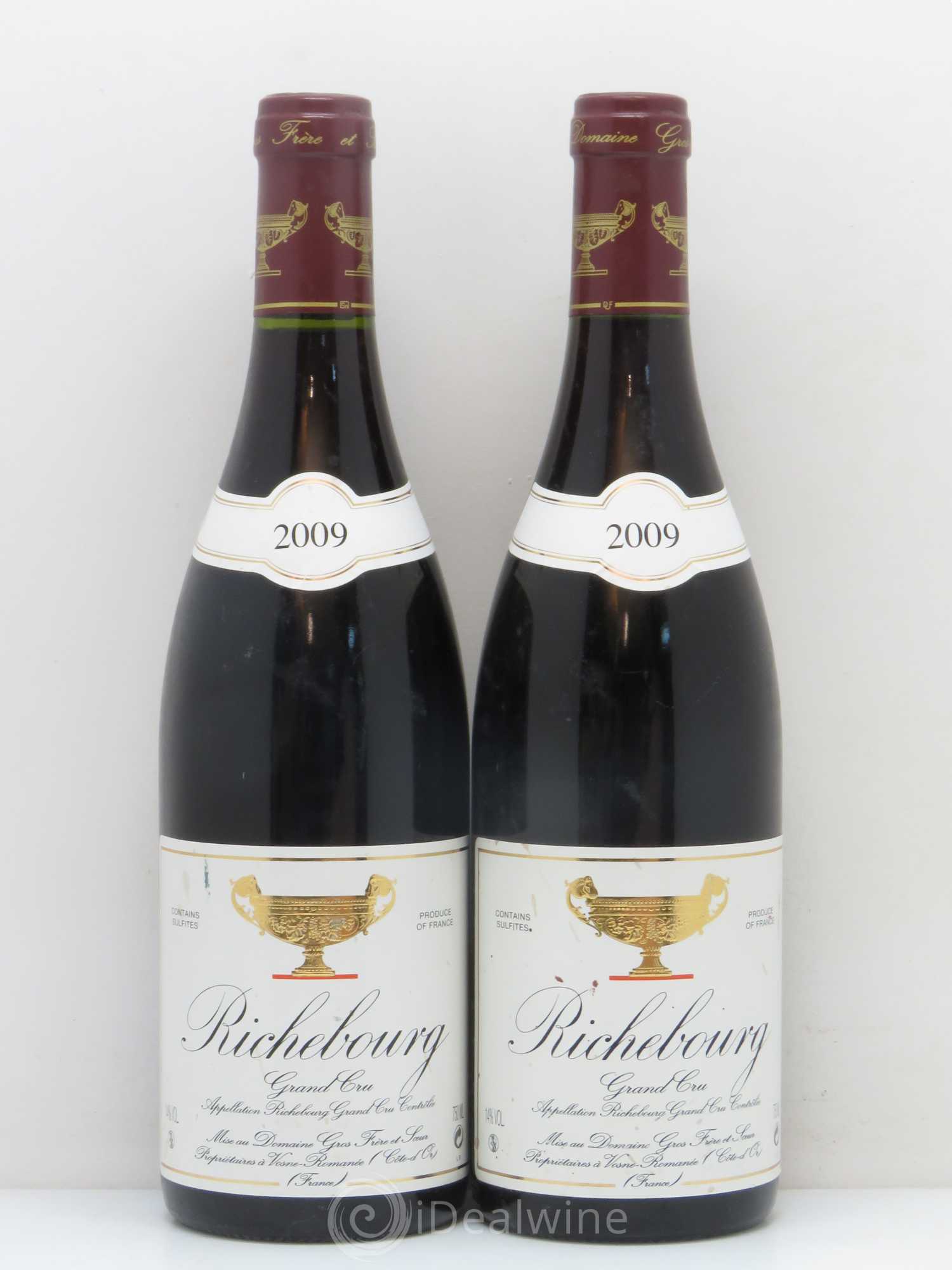Richebourg Grand Cru Gros Frère & Soeur 2009 - Lot de 2 bouteilles - 0