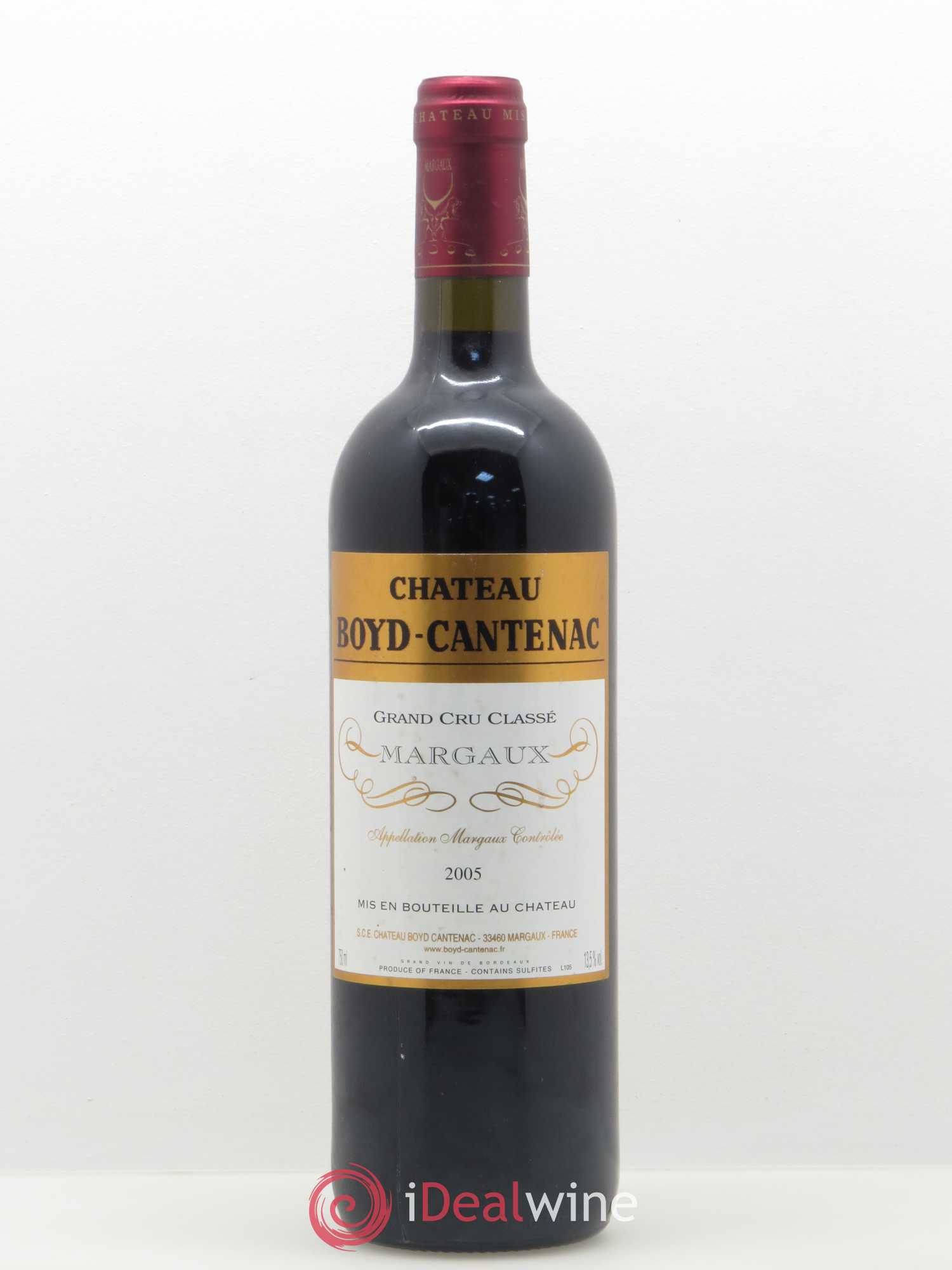 Château Boyd Cantenac 3ème Grand Cru Classé 2005 - Lot de 1 bouteille - 0