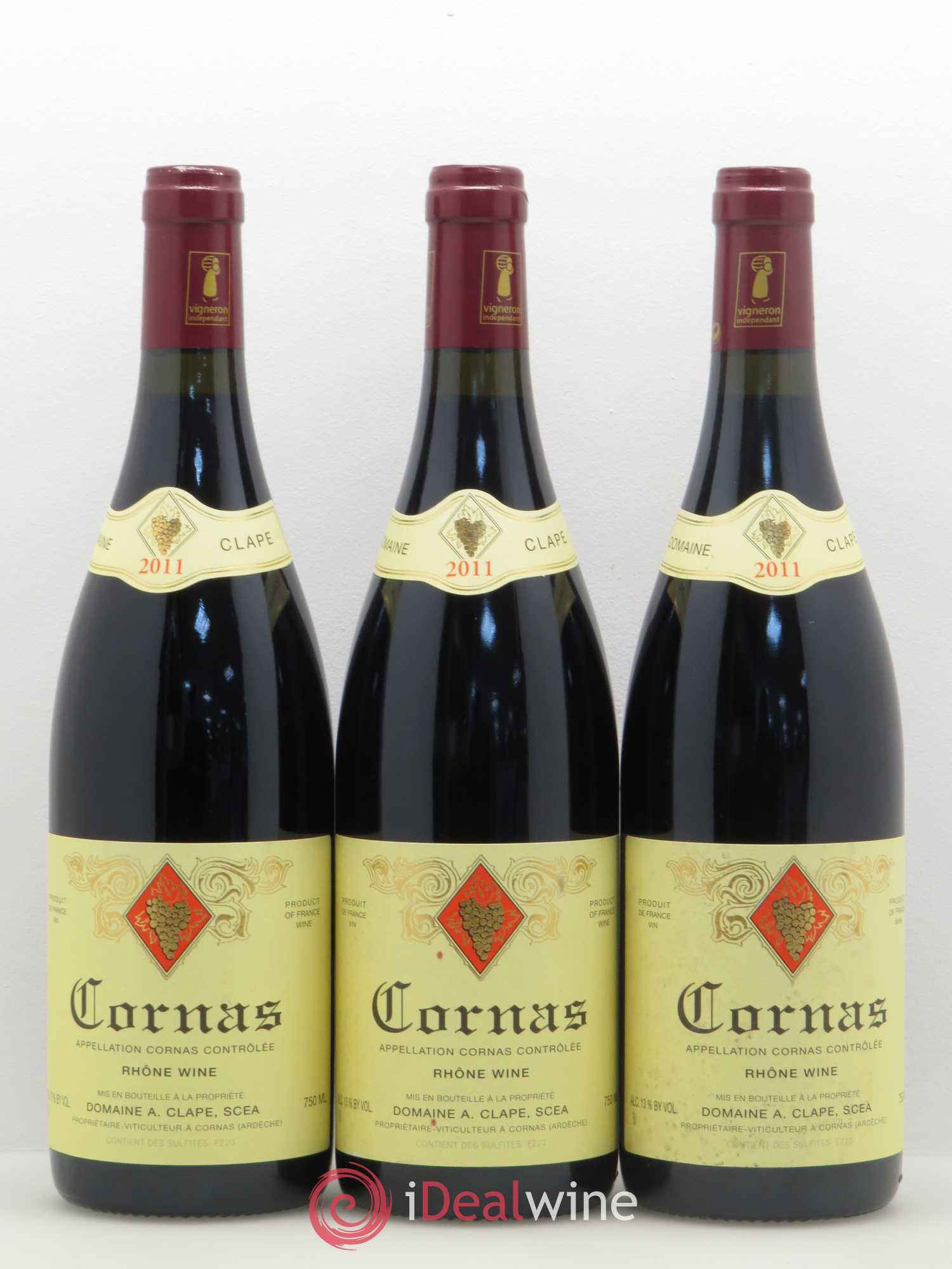Cornas Auguste Clape 2011 - Lot de 3 bouteilles - 0