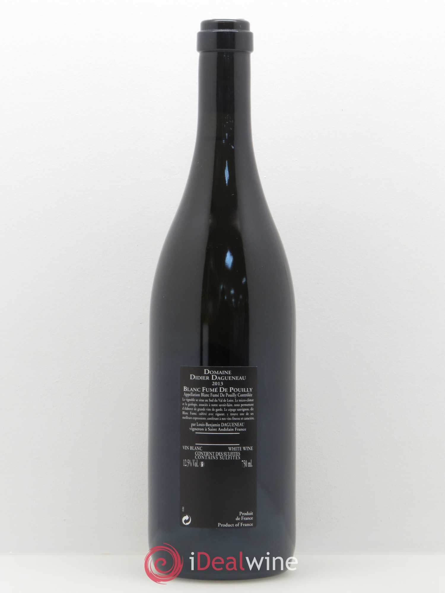 Vin de France (anciennement Pouilly-Fumé) Silex Dagueneau (Domaine Didier - Louis-Benjamin) 2013 - Lot de 1 bouteille - 1