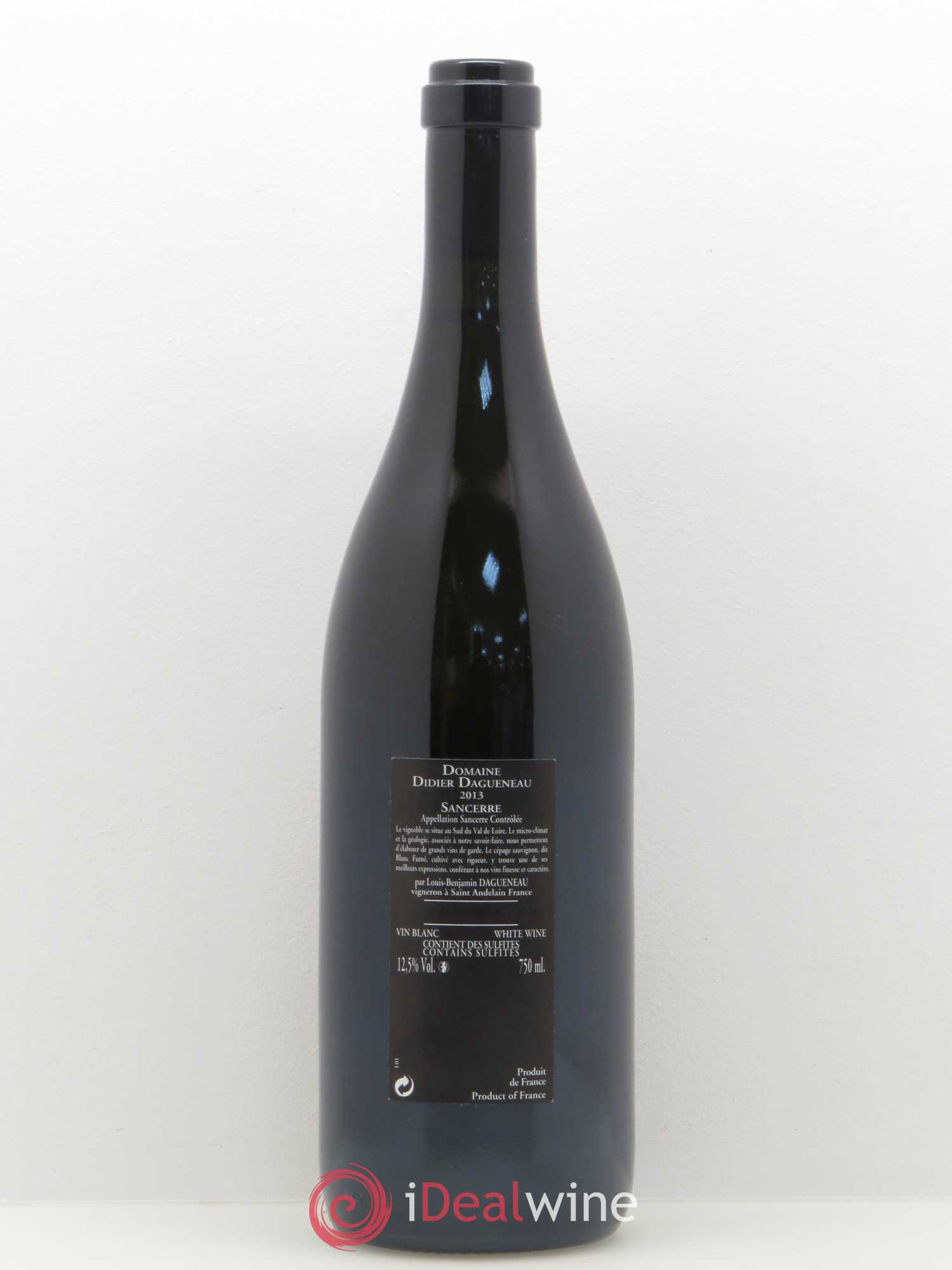 Sancerre Le Mont Damné Chavignol Dagueneau (Domaine Didier - Louis-Benjamin) 2013 - Lot de 1 bouteille - 1