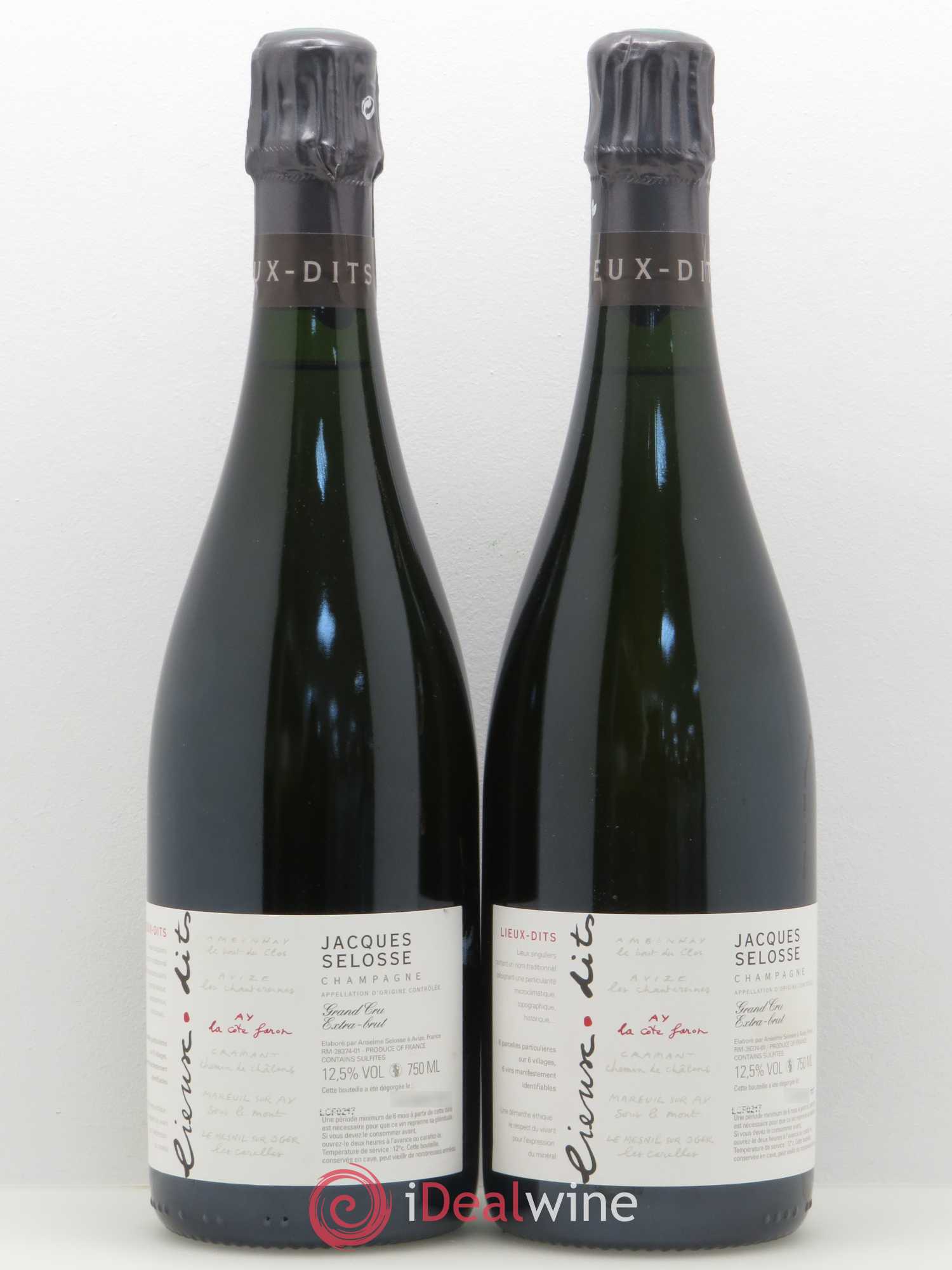 La Côte Faron Blanc de Noirs Grand Cru Extra-Brut Jacques Selosse - Lot de 2 bouteilles - 0