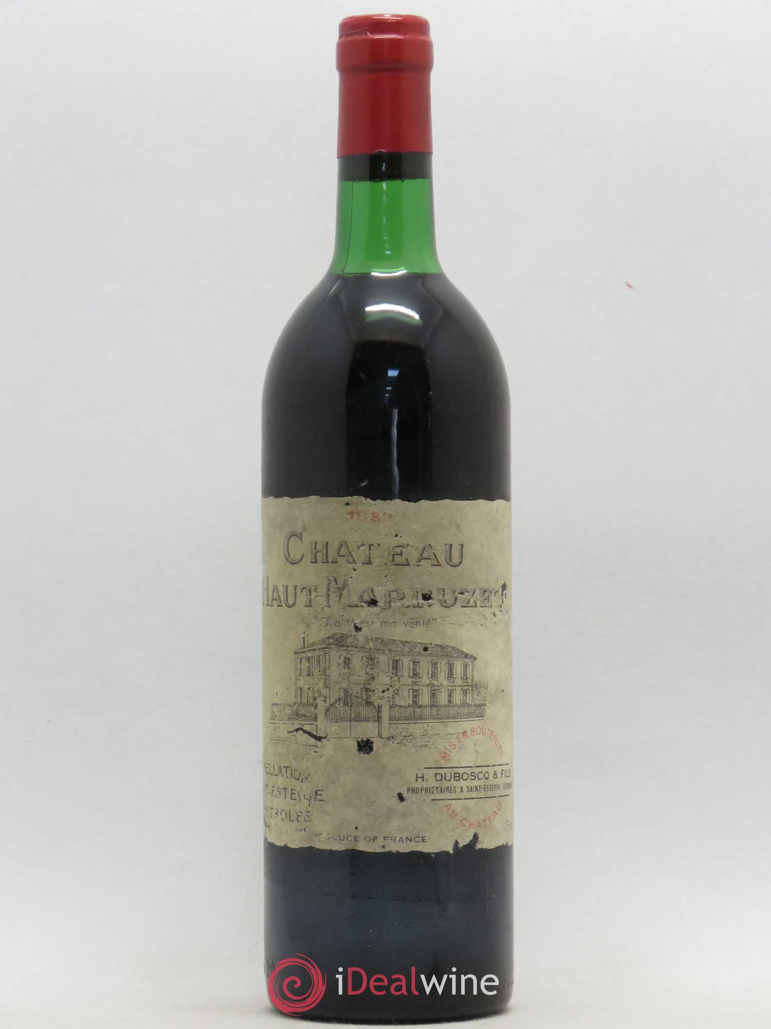 Château Haut Marbuzet 1982 - Lot de 1 bouteille - 0